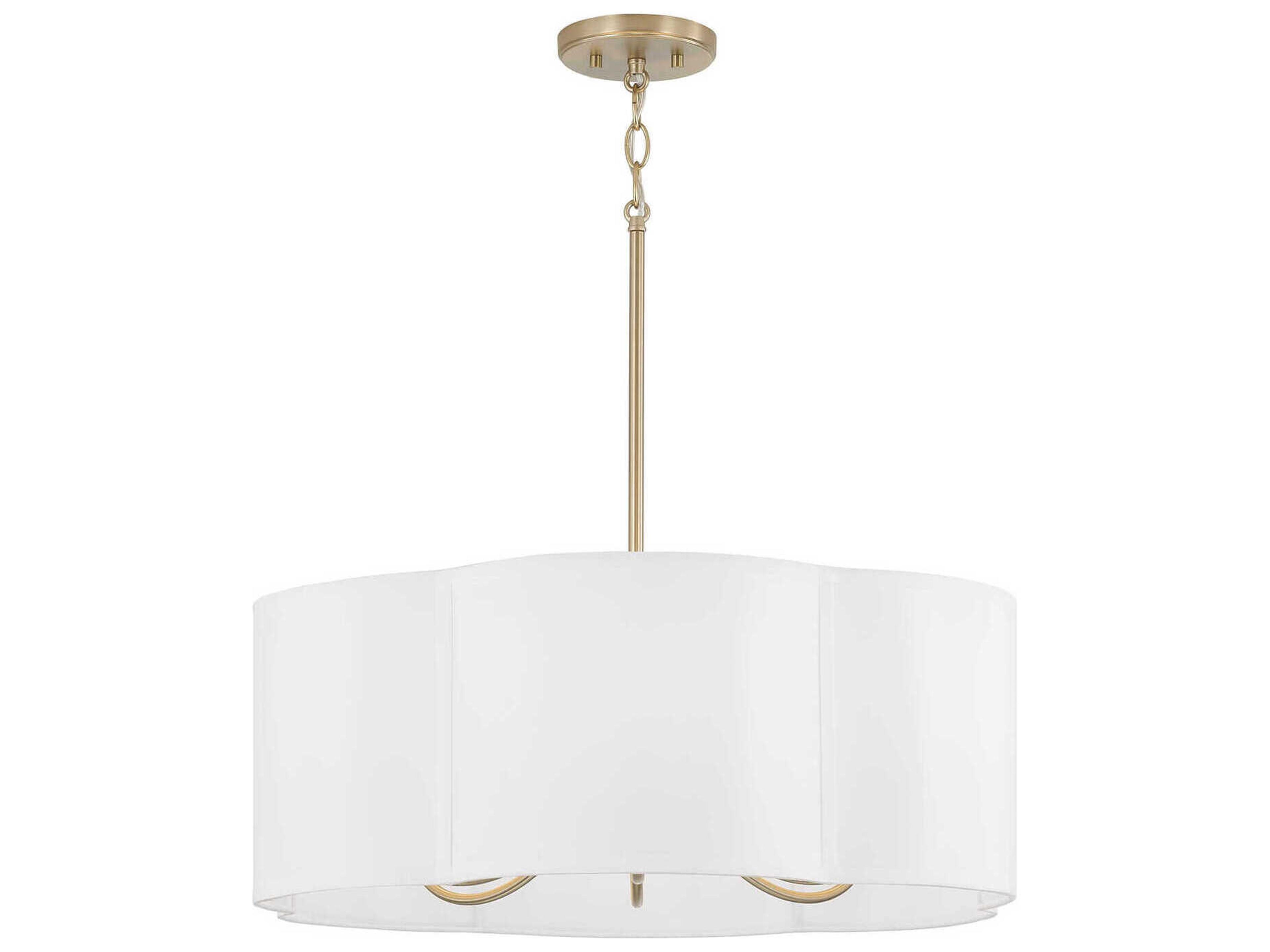 Capital Lighting Sabine 6-Light Matte Brass Pendant