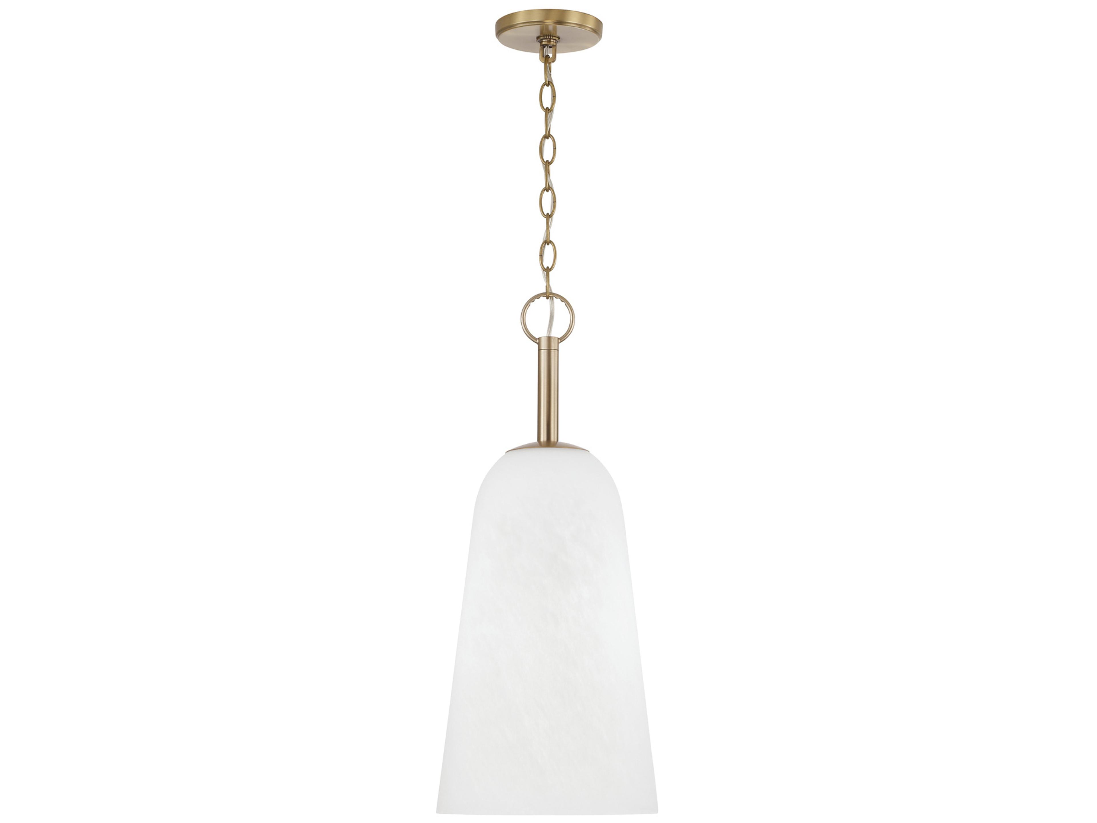Capital Lighting Romy 1-Light Matte Brass Dome Mini Pendant