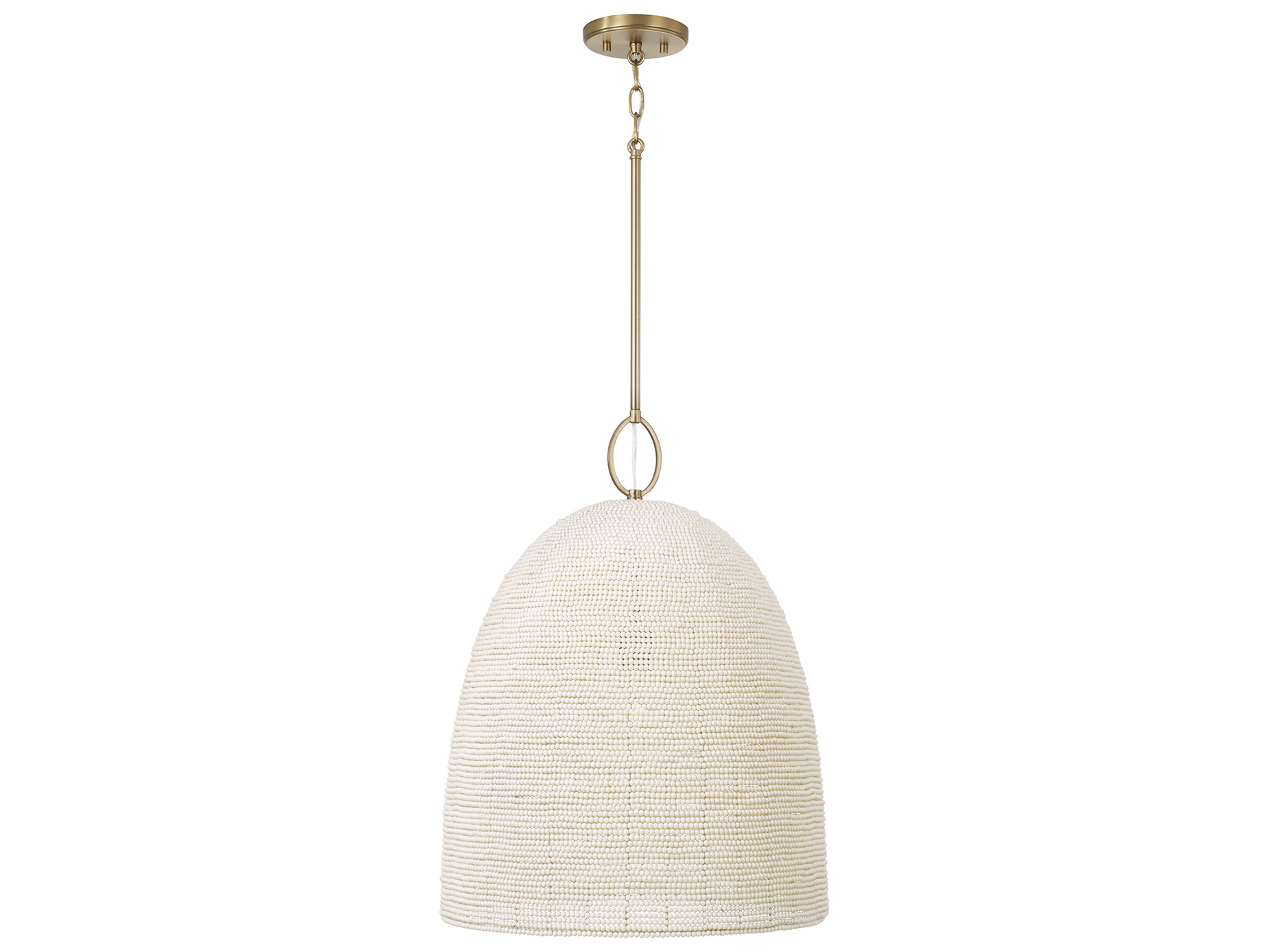 Capital Lighting Natalia 1-light Aged Brass Pendant