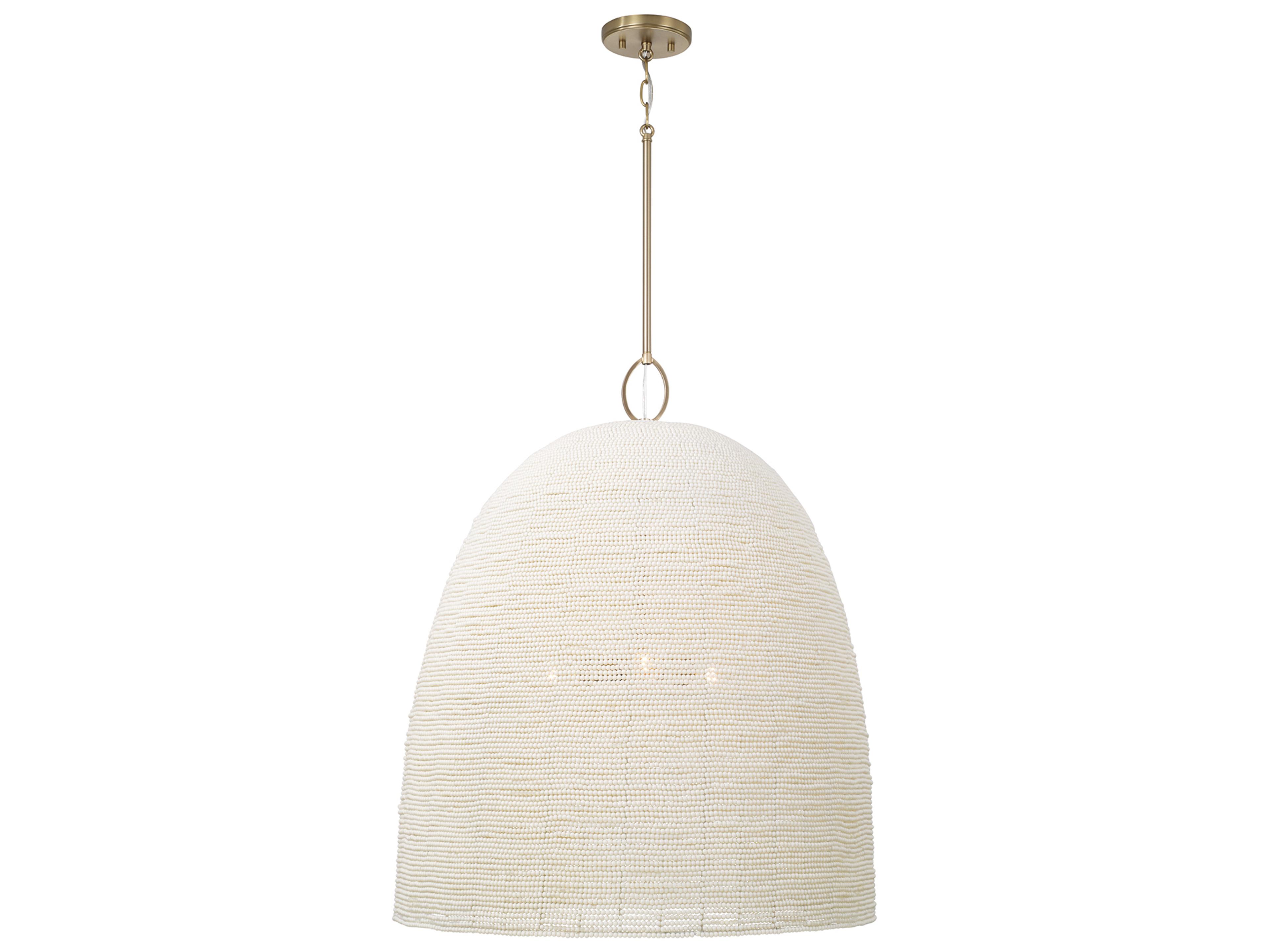 Capital Lighting Natalia 3-light Aged Brass Pendant