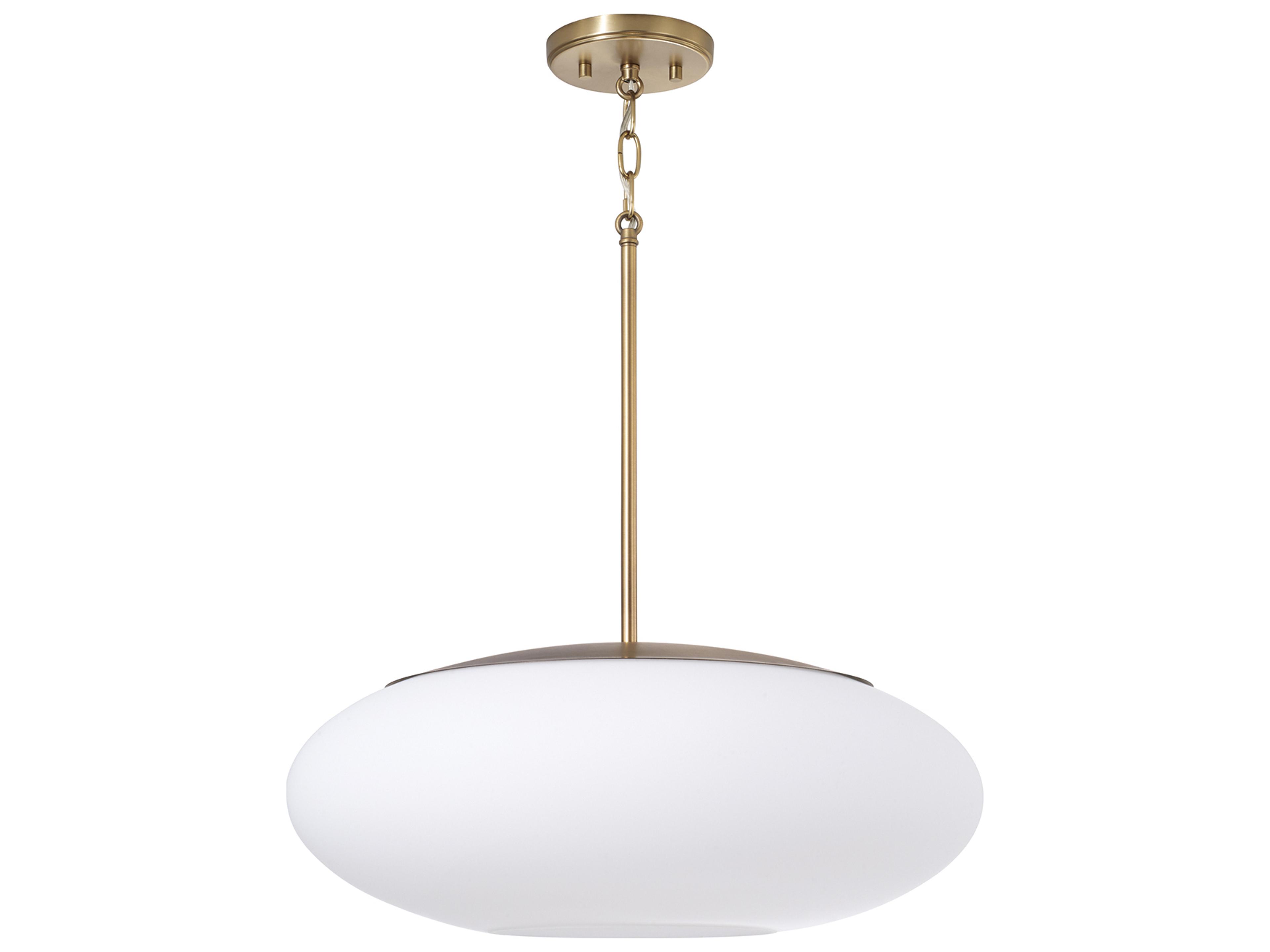 Capital Lighting Soren 1-light Aged Brass Round Pendant
