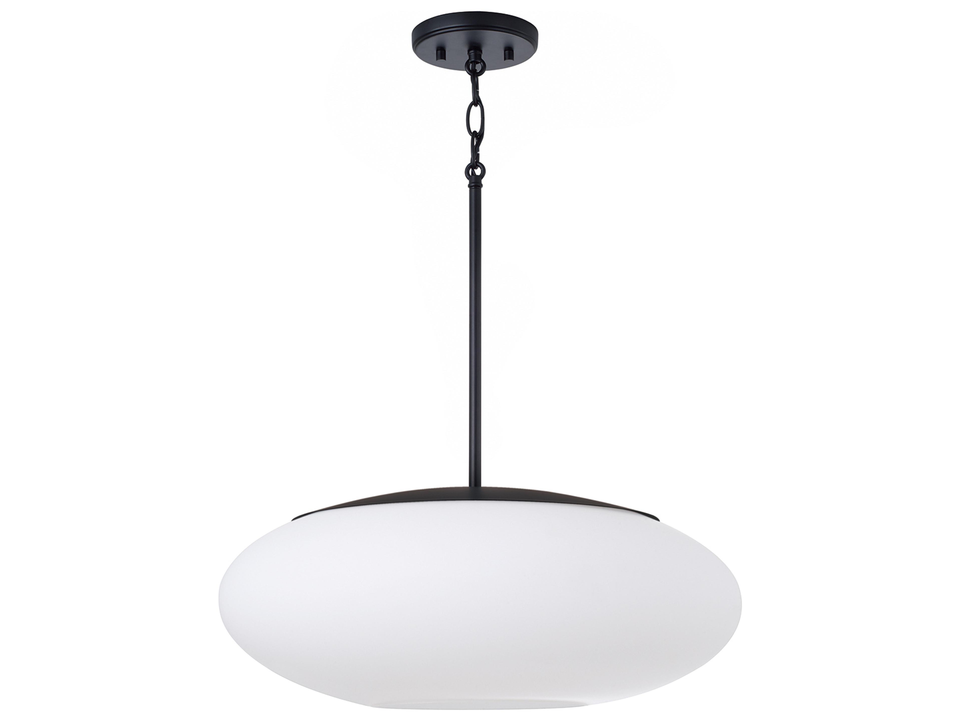 Capital Lighting Soren 1-light Matte Black Round Pendant