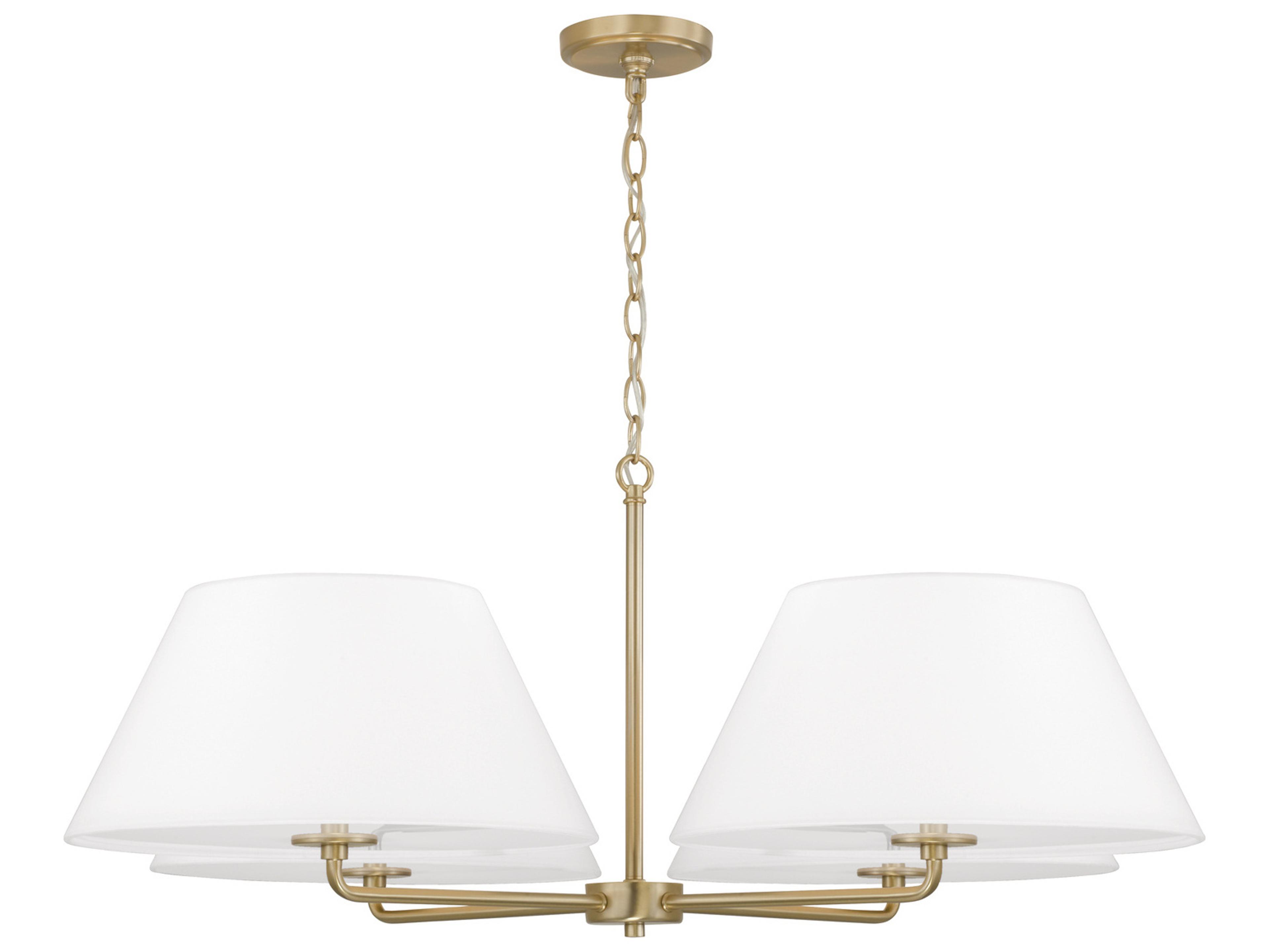Capital Lighting Parson 4-Light Matte Brass Chandelier
