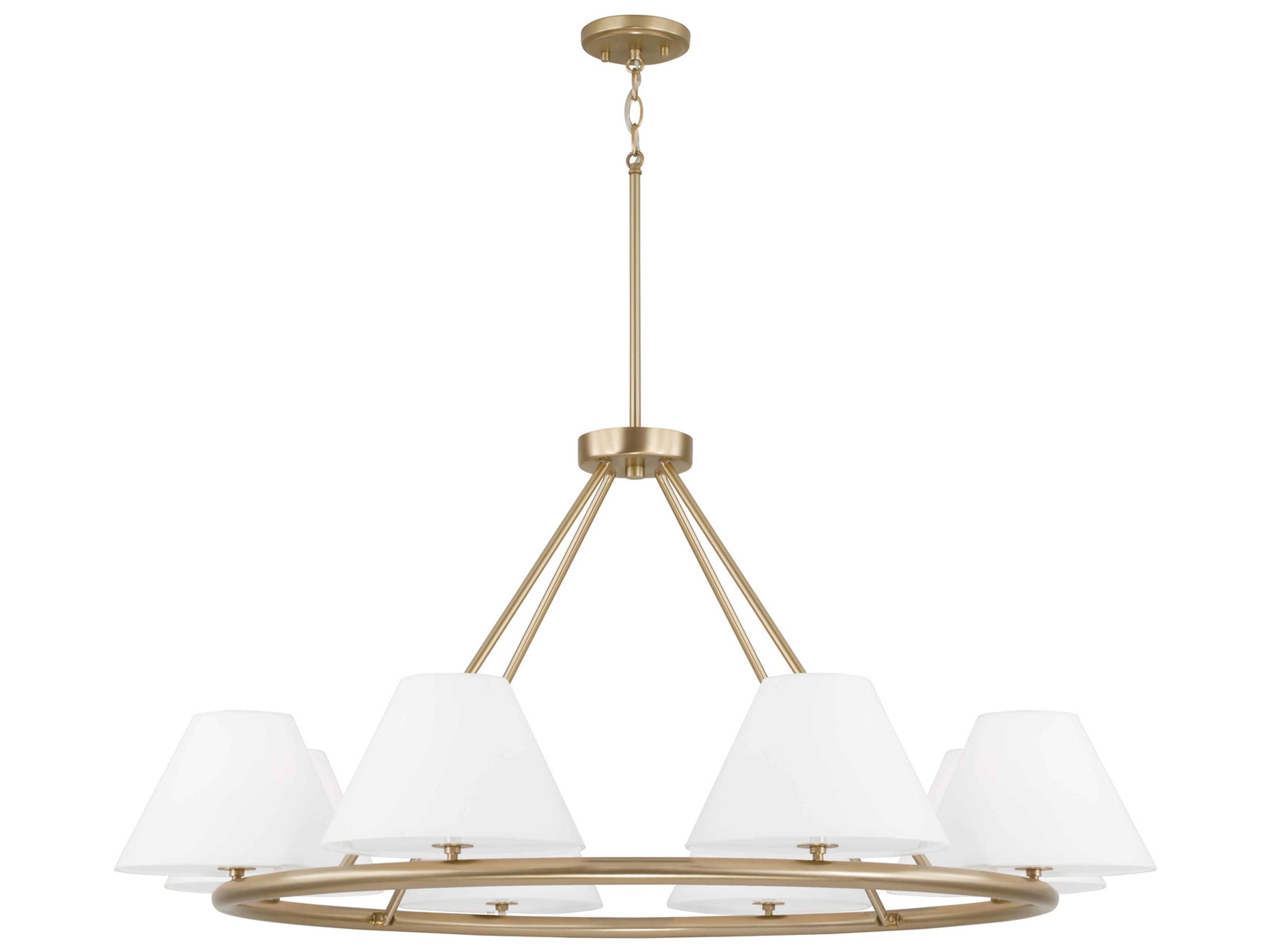 Capital Lighting Parson 8-Light Matte Brass Chandelier