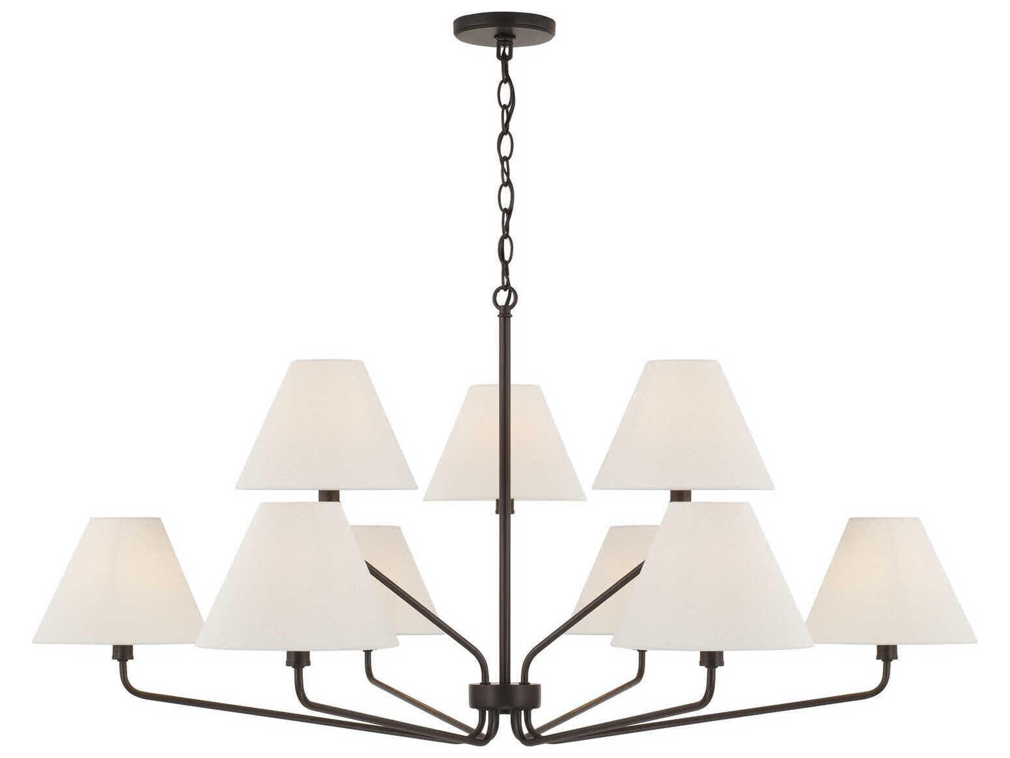 Capital Lighting Chadwick 9-Light Espresso Black Chandelier