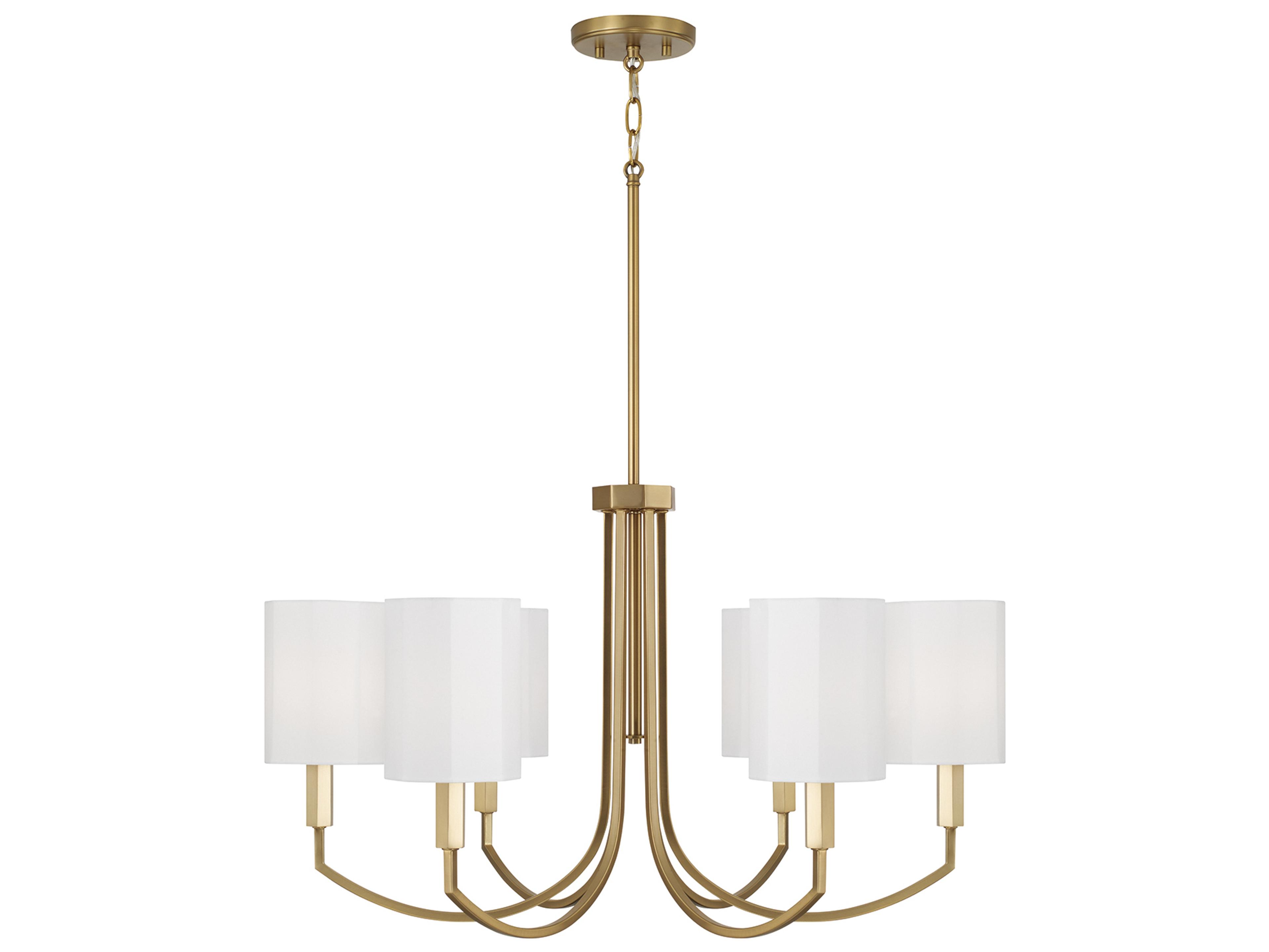 Capital Lighting Adrian 6-light Aged Brass Chandelier