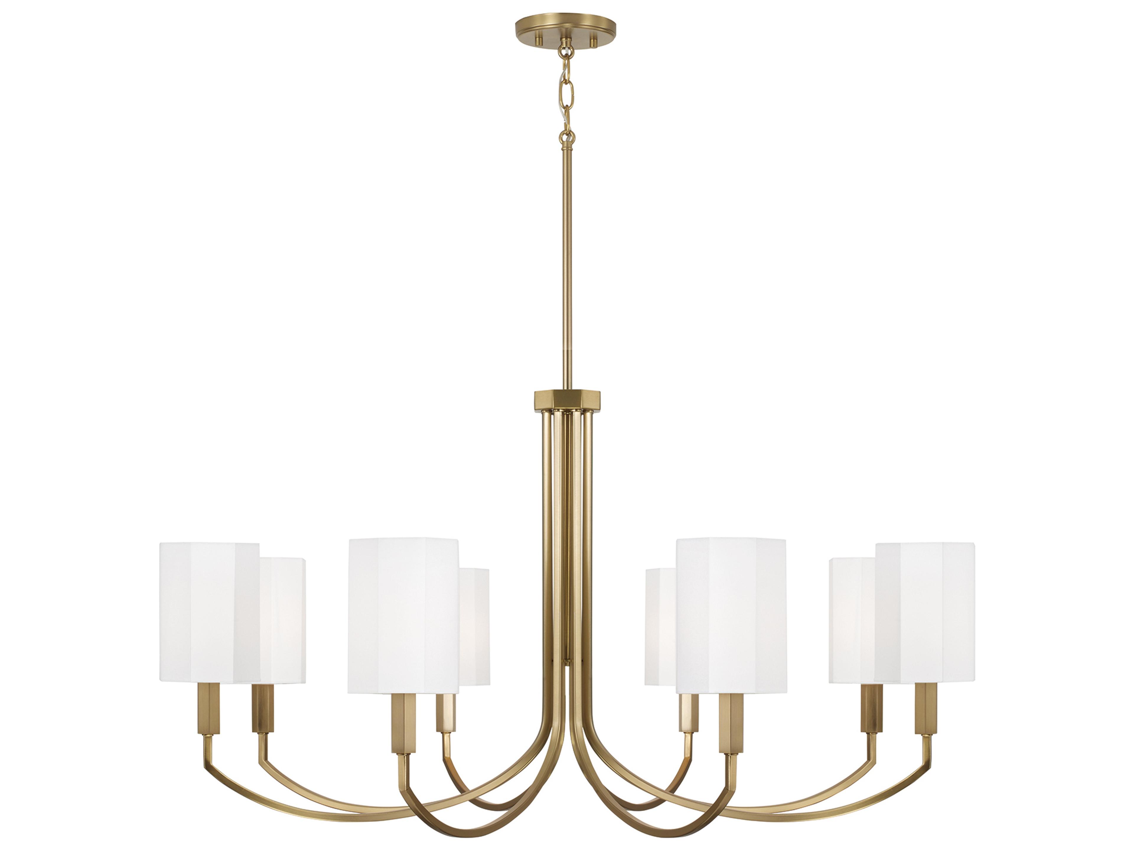 Capital Lighting Adrian 8-light Aged Brass Chandelier