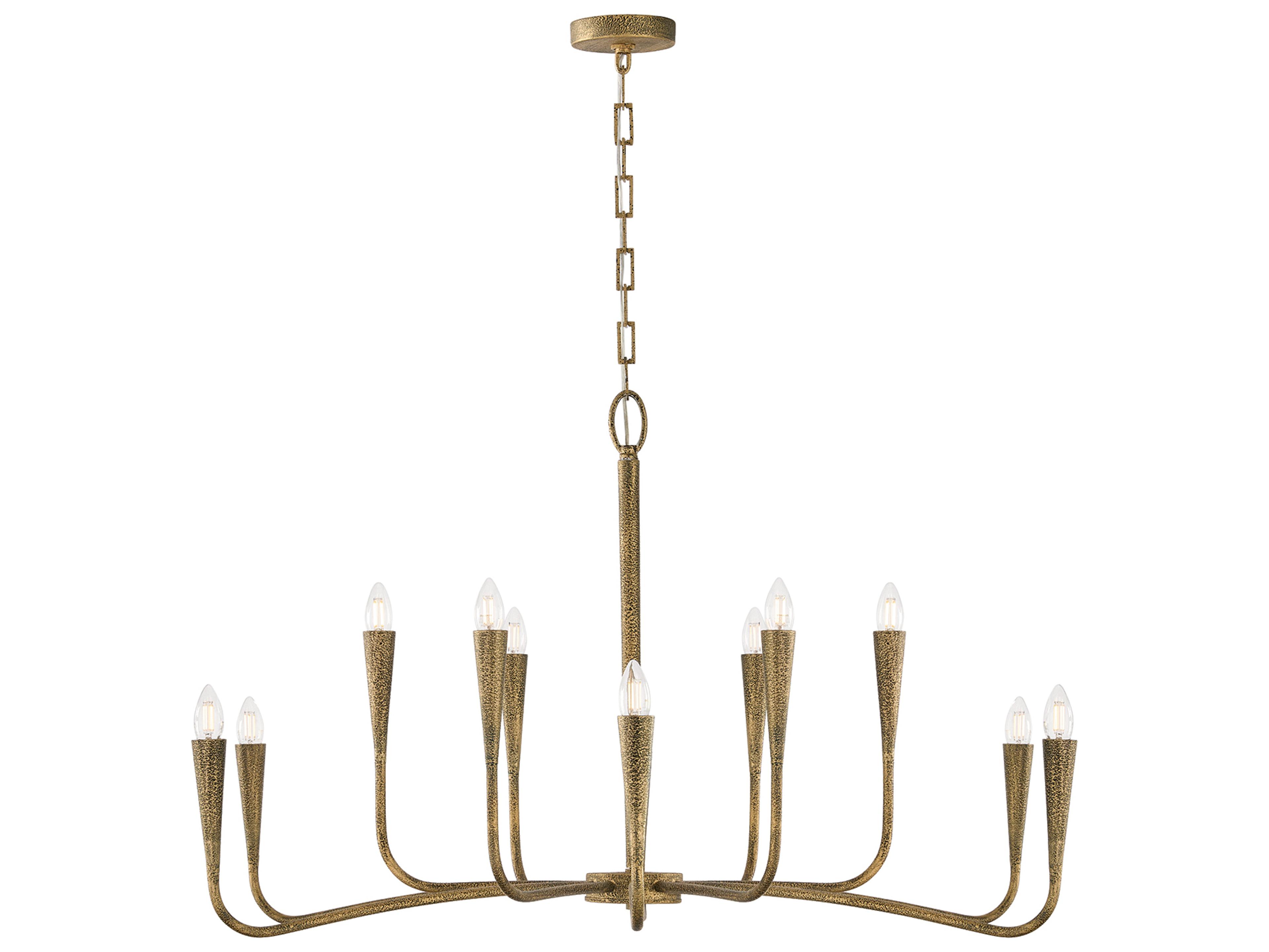 Capital Lighting Savari 12-light Artisan Gold Candelabra Chandelier