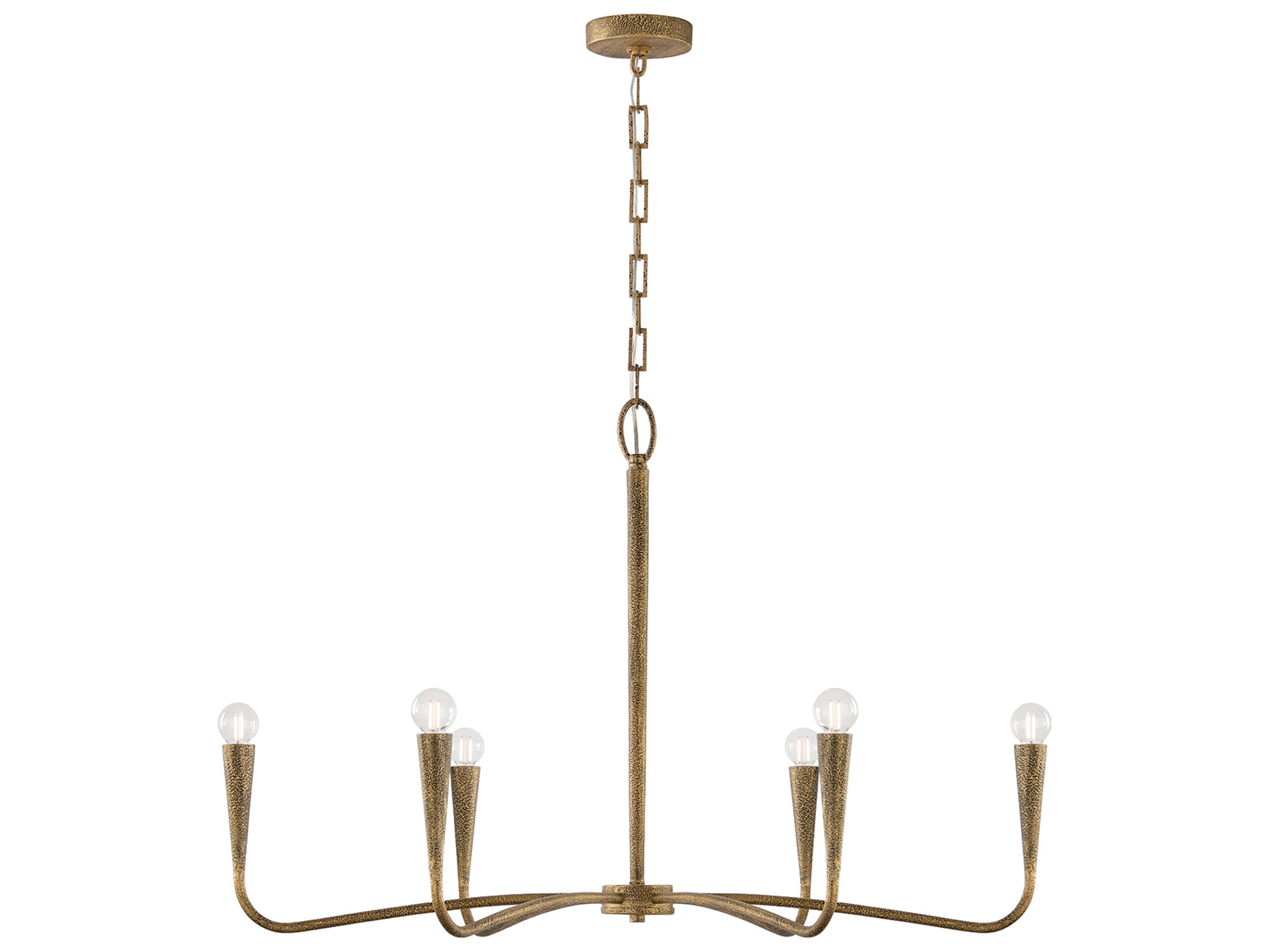 Capital Lighting Savari 6-light Artisan Gold Candelabra Chandelier