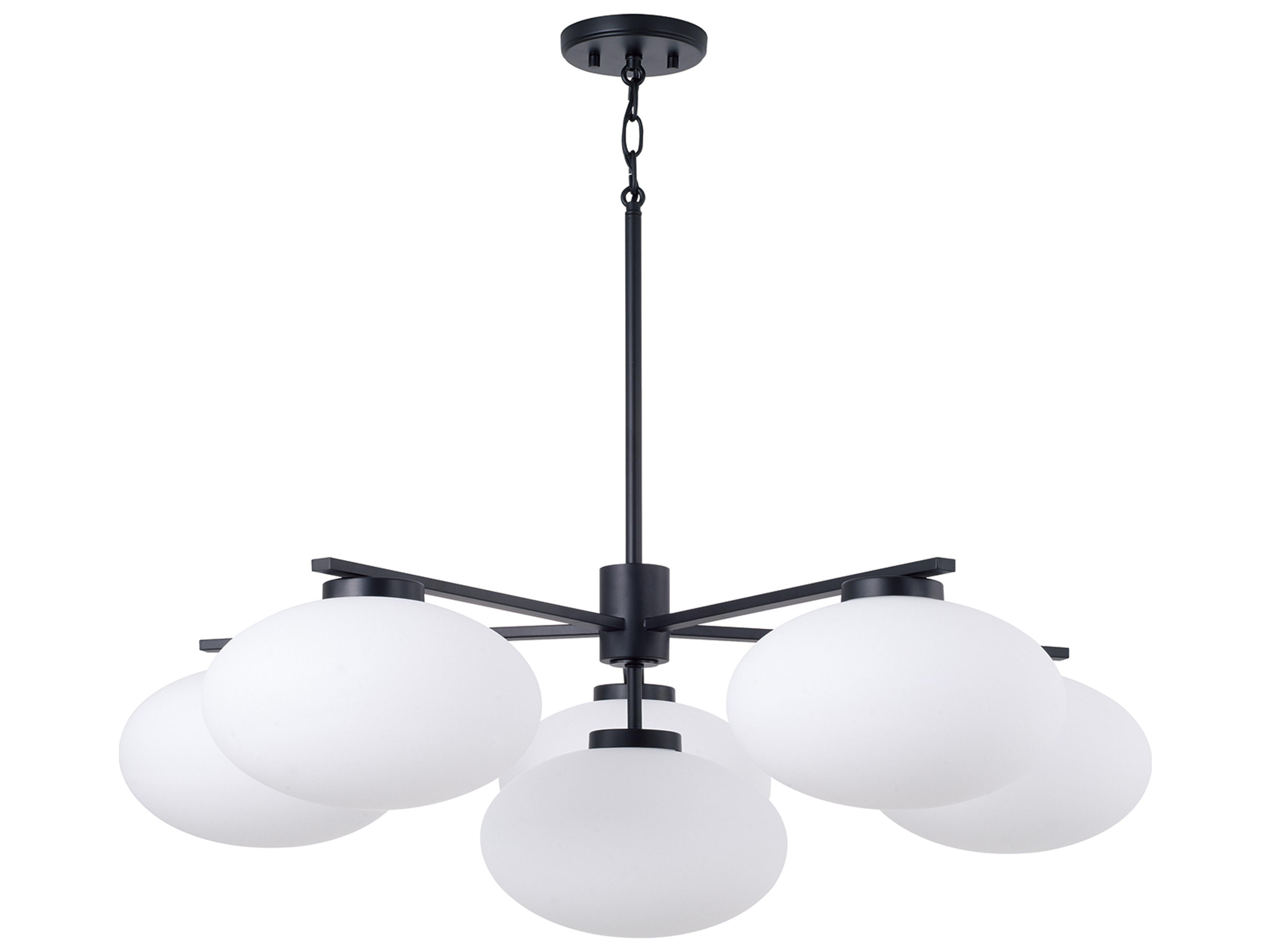 Capital Lighting Soren 6-light Matte Black Globe Chandelier
