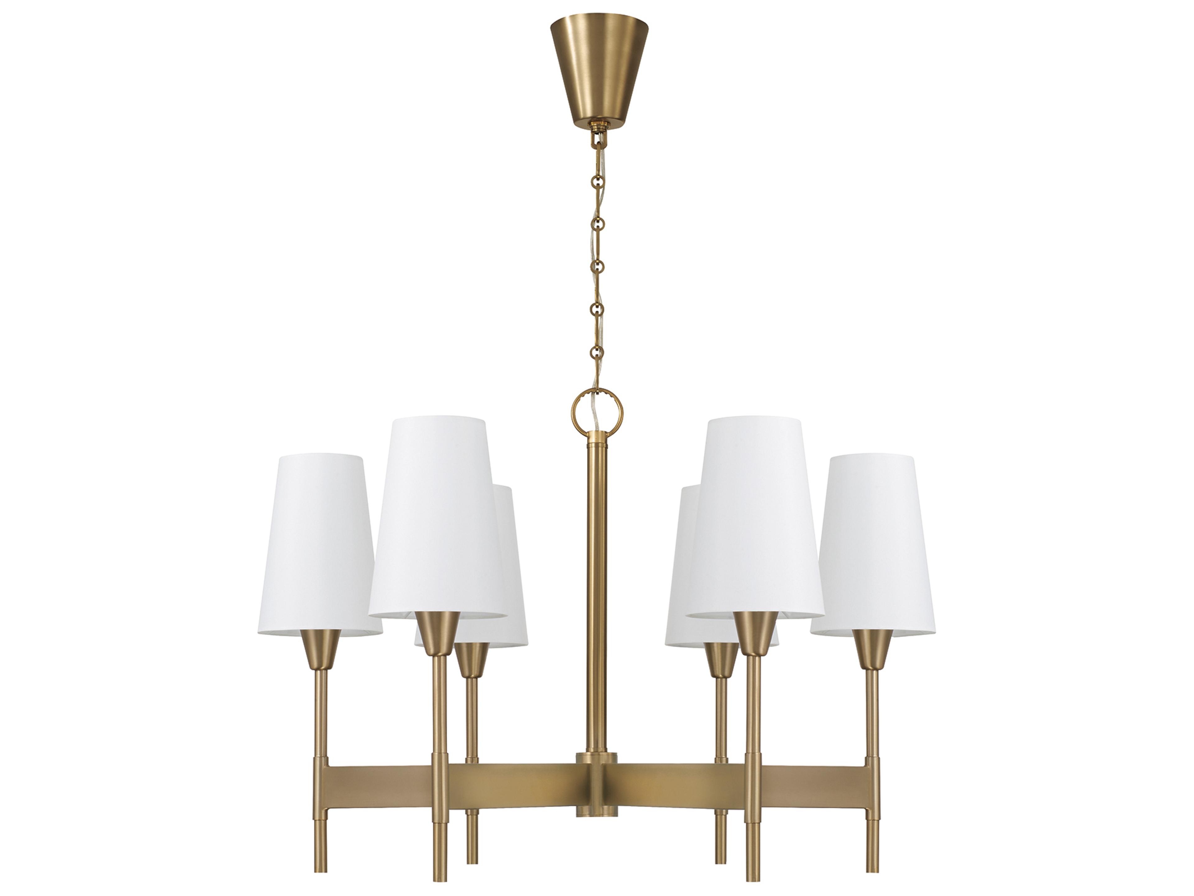 Capital Lighting Leland 6-light Aged Brass Candelabra Chandelier