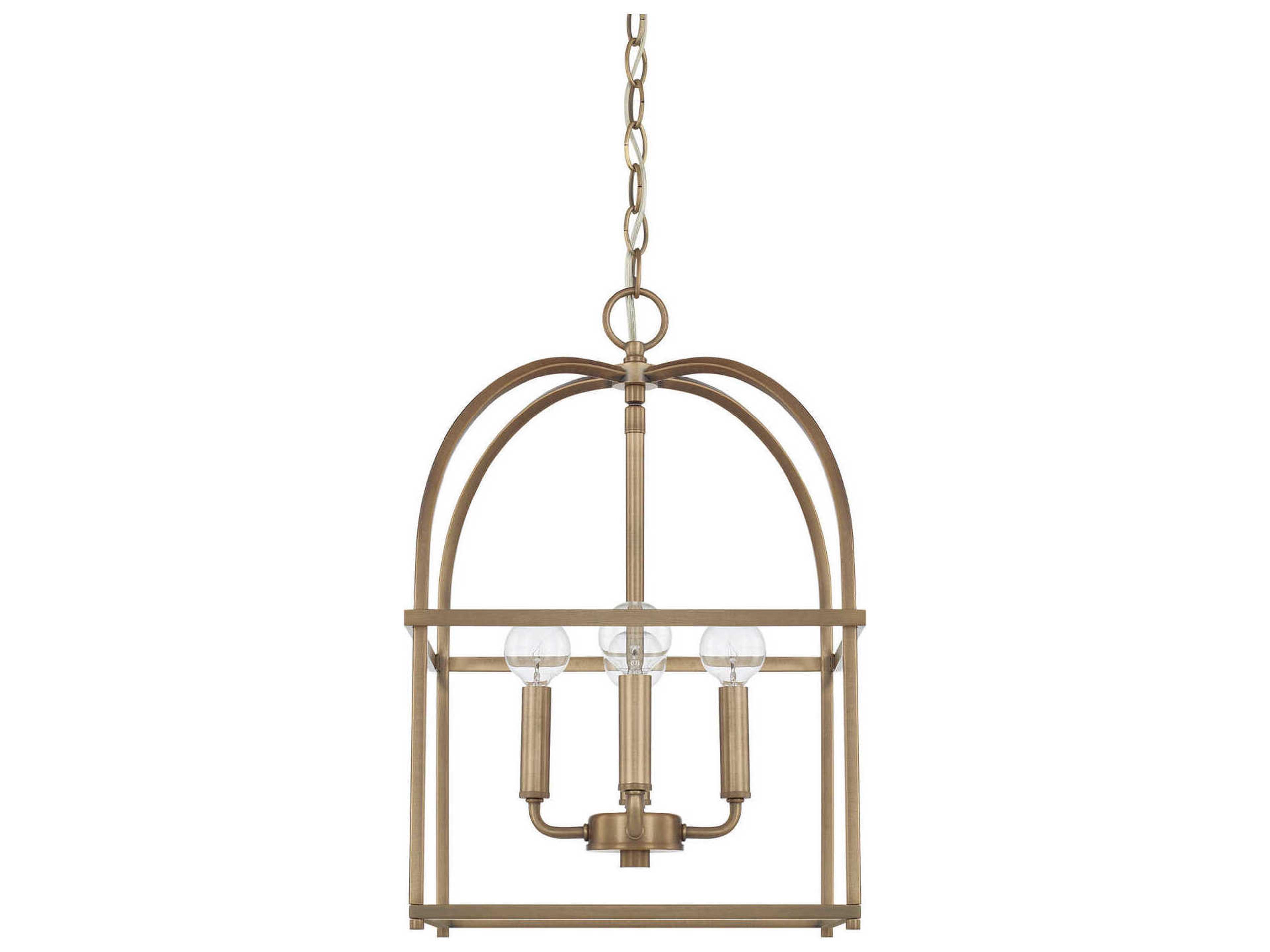 Capital Lighting Aubrey 4-Light Aged Brass Mini Pendant