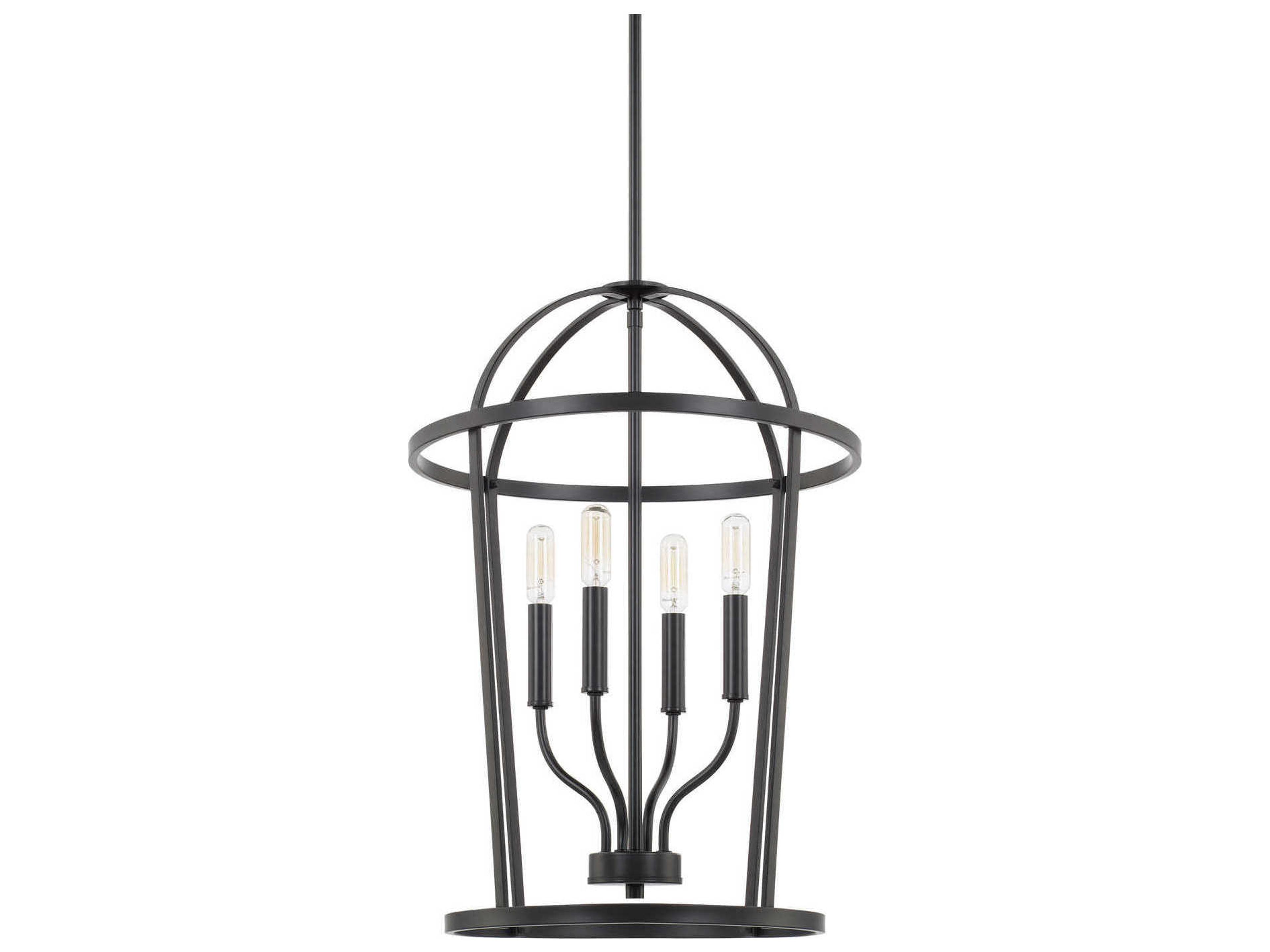 Capital Lighting Greyson 4-Light Matte Black Pendant