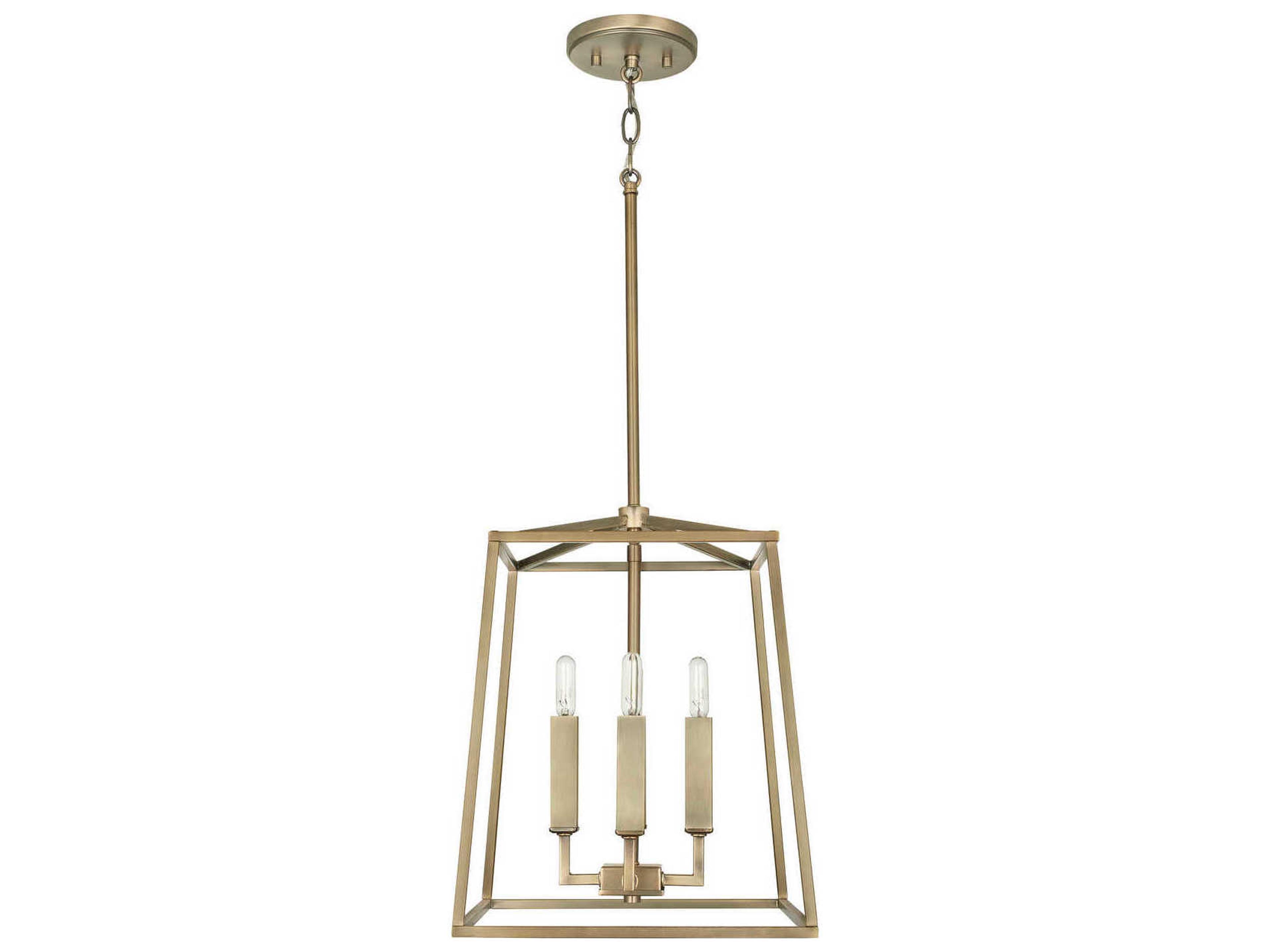 Capital Lighting Thea 4-Light Aged Brass Candelabra Chandelier