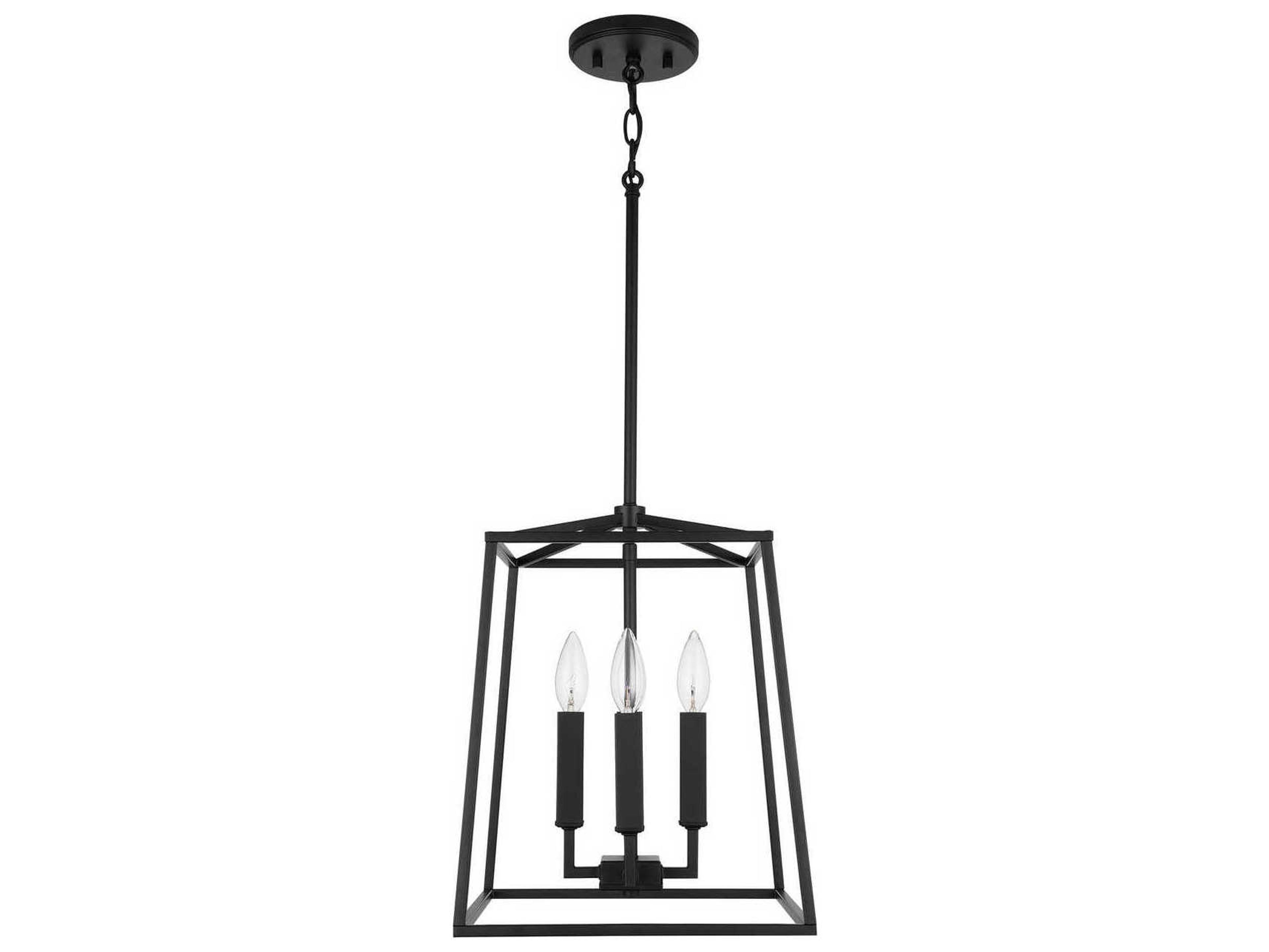 Capital Lighting Thea 4-Light Matte Black Candelabra Chandelier