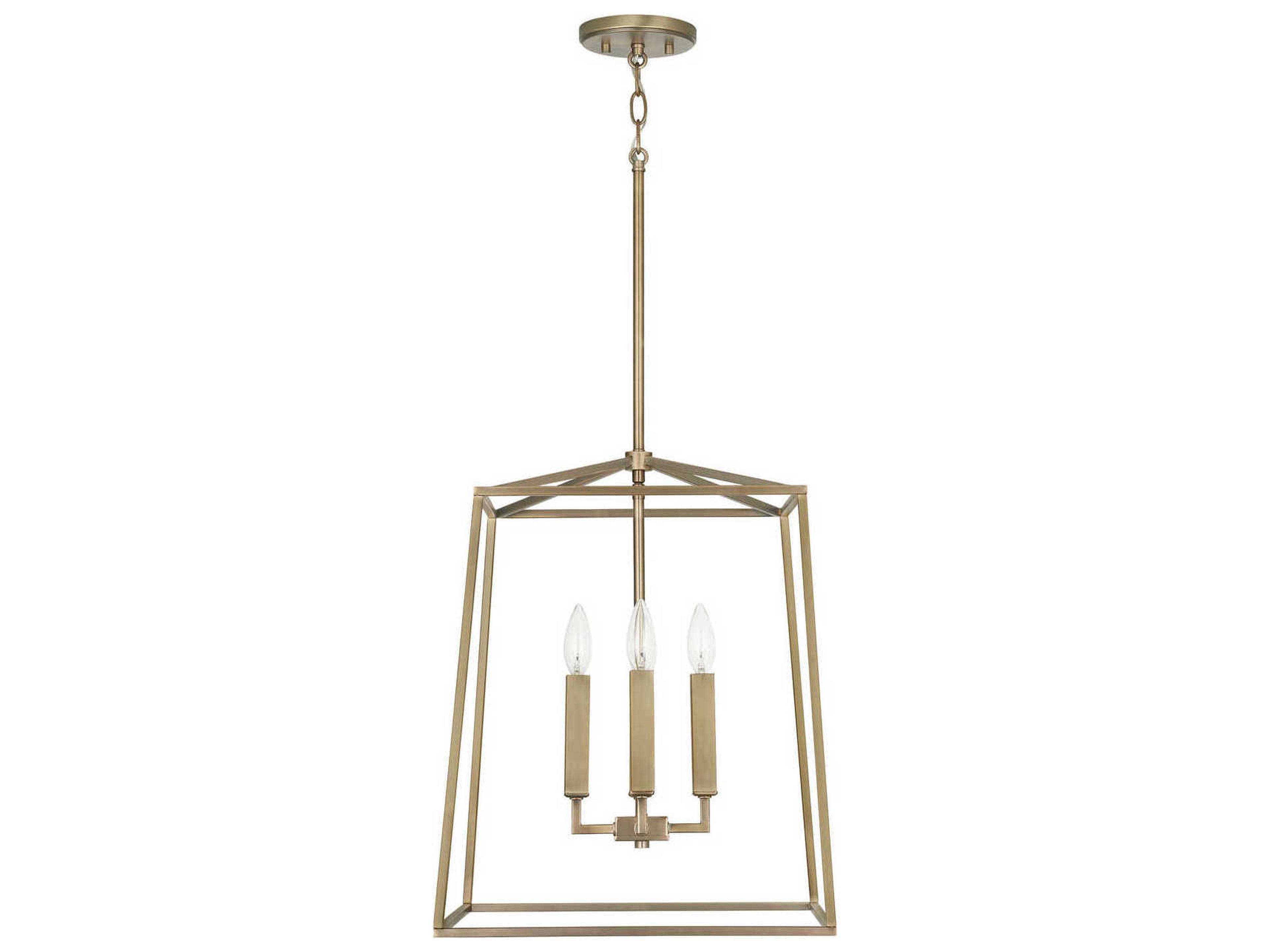 Capital Lighting Thea 4-Light Aged Brass Candelabra Chandelier