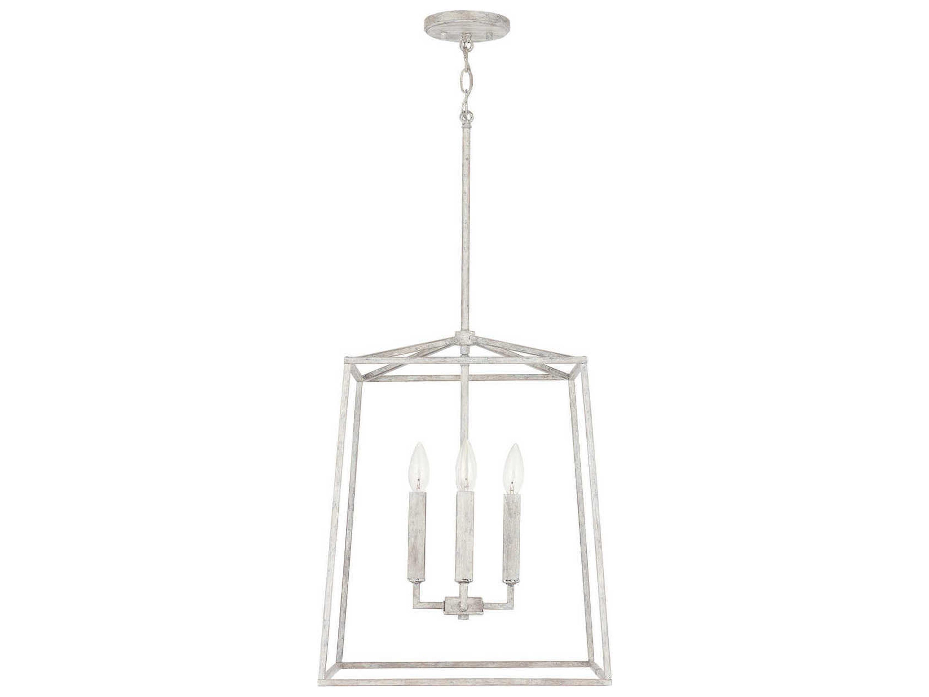 Capital Lighting Thea 4-Light Mystic Sand Off White Candelabra Chandelier