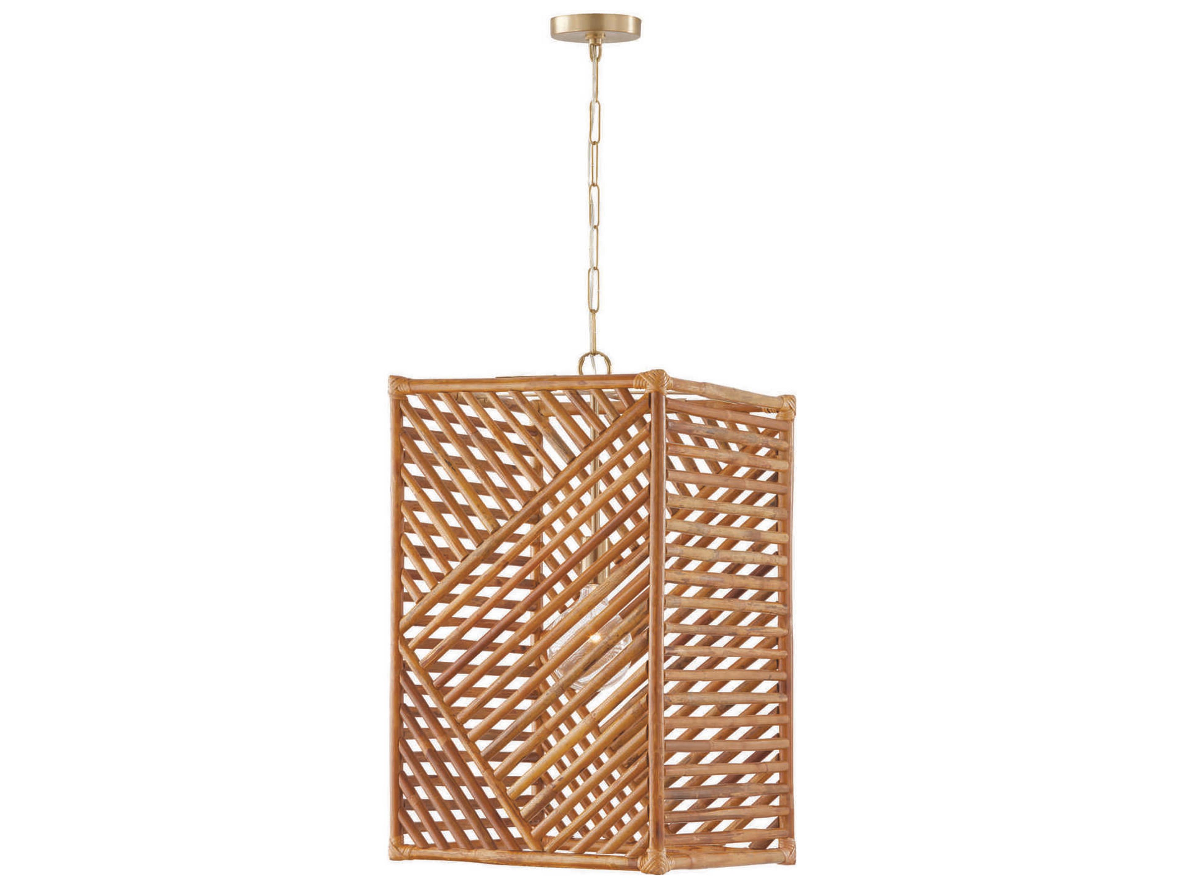 Capital Lighting Soleil 1-Light Matte Brass Brown Geometric Pendant