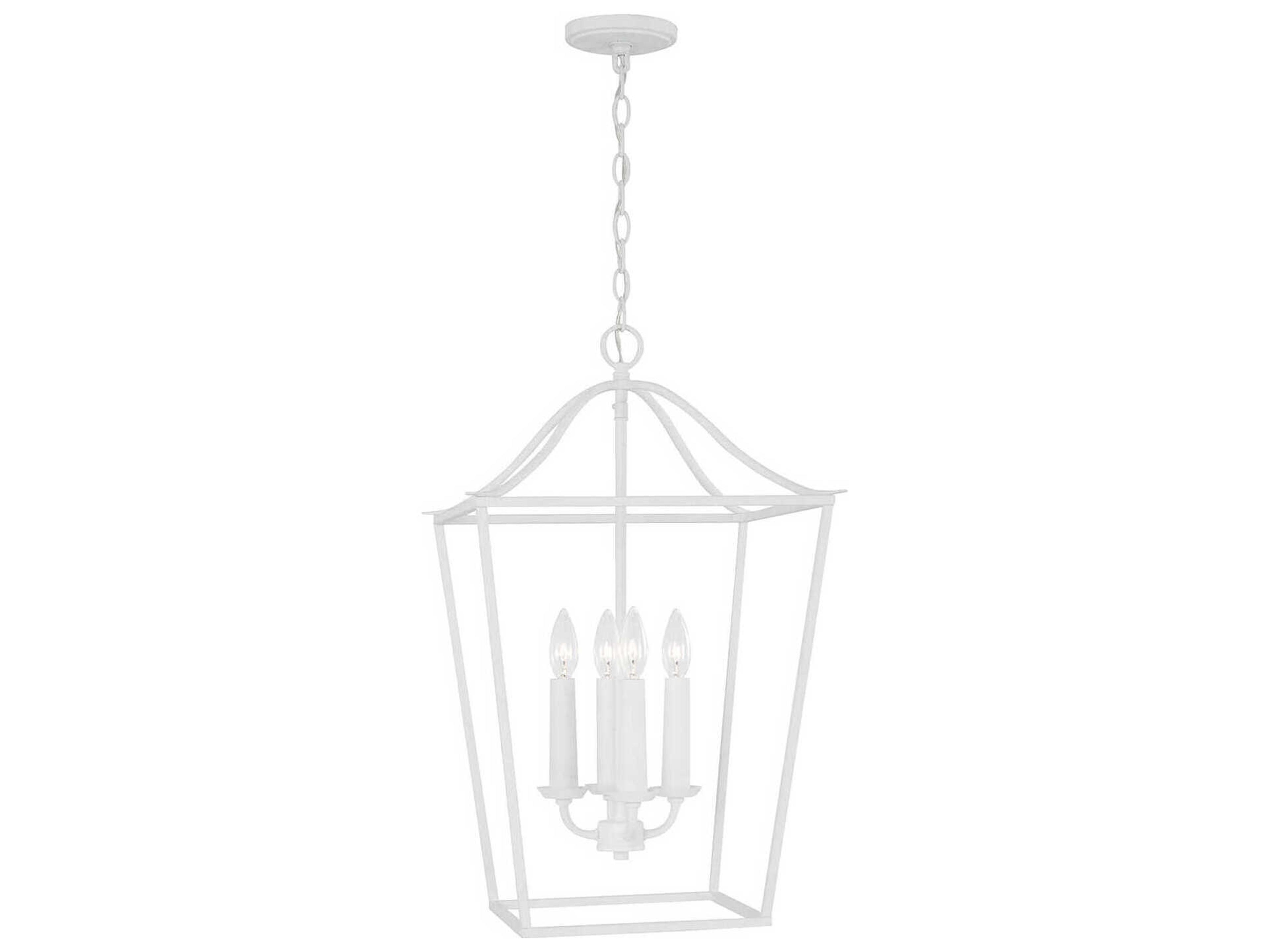 Capital Lighting Grady 4-Light Textured White Pendant