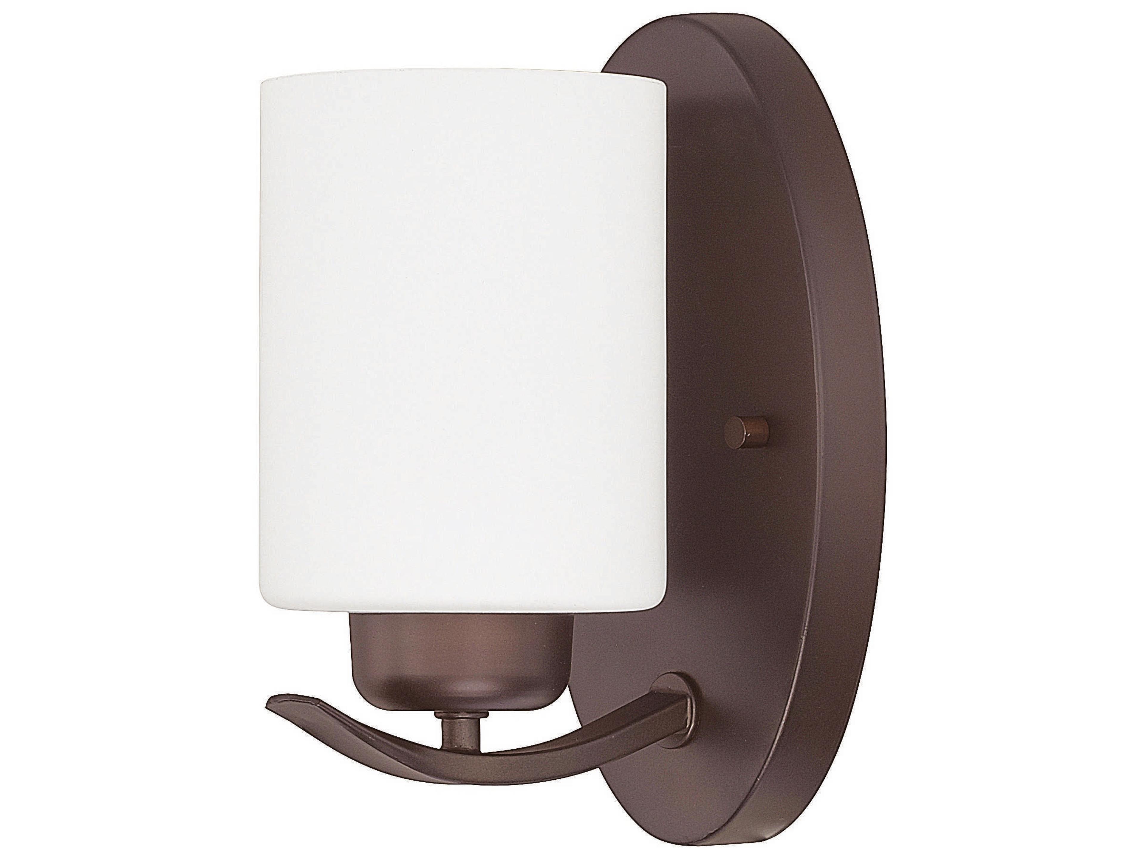 Capital Lighting Dixon 1-Light Bronze Glass Wall Sconce