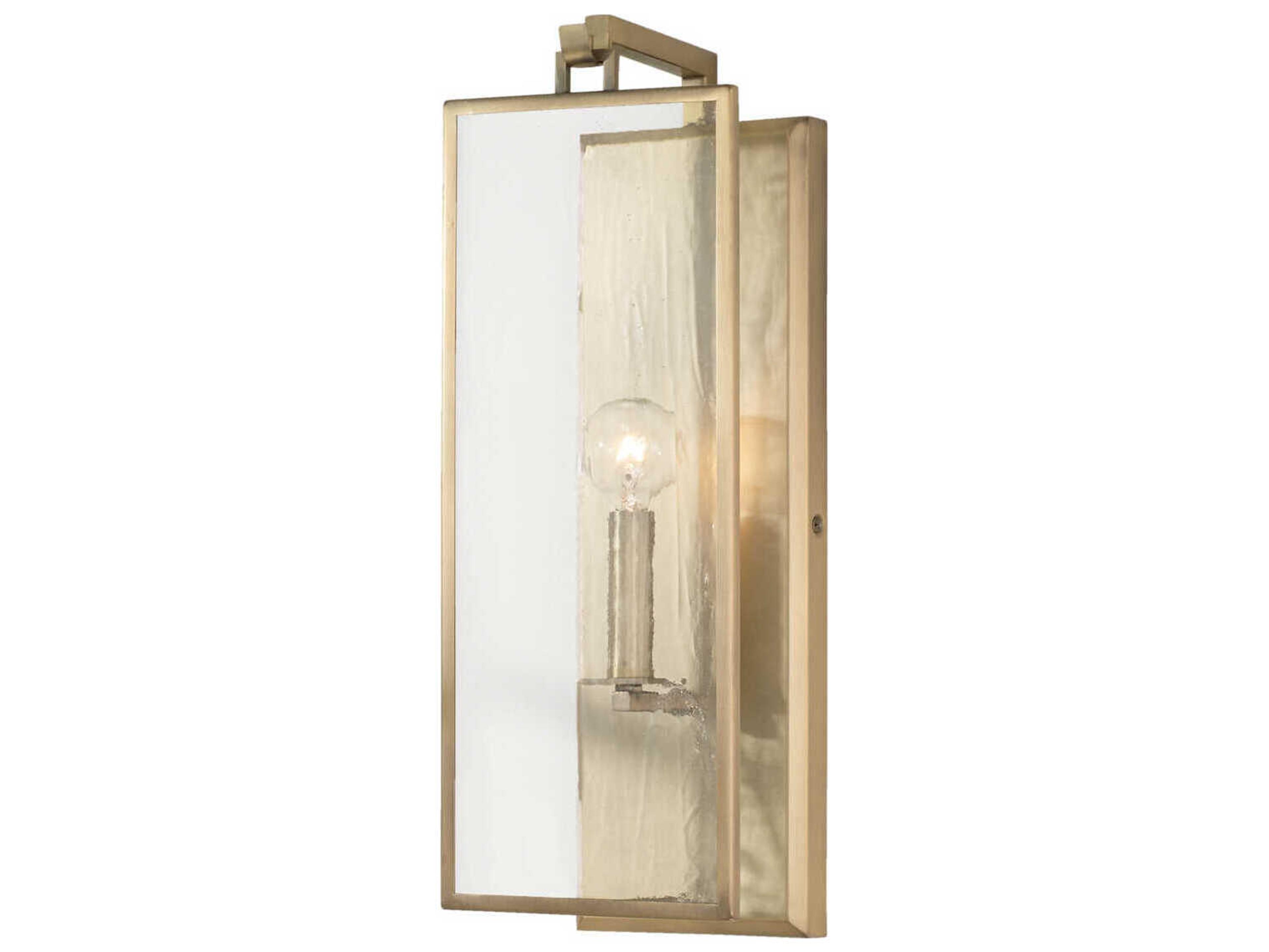 Capital Lighting Rylann 1-Light Aged Brass Glass Wall Sconce