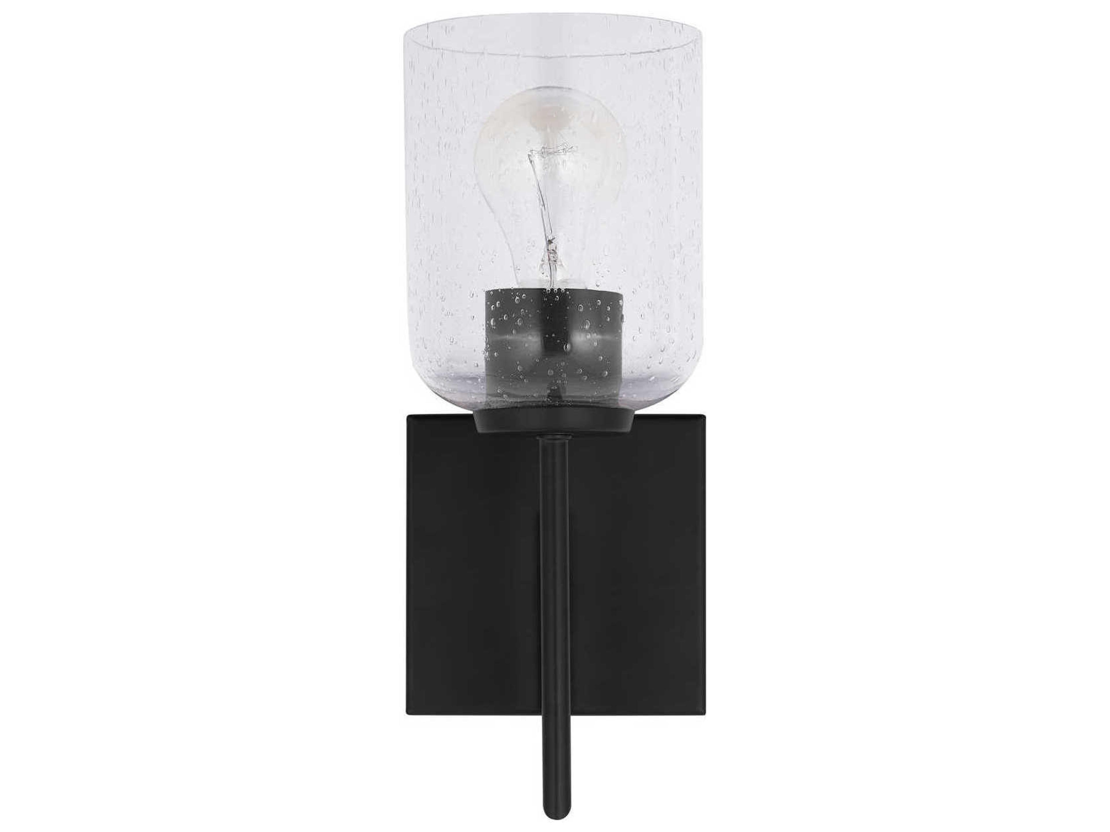 Capital Lighting Carter 1-Light Matte Black Wall Sconce