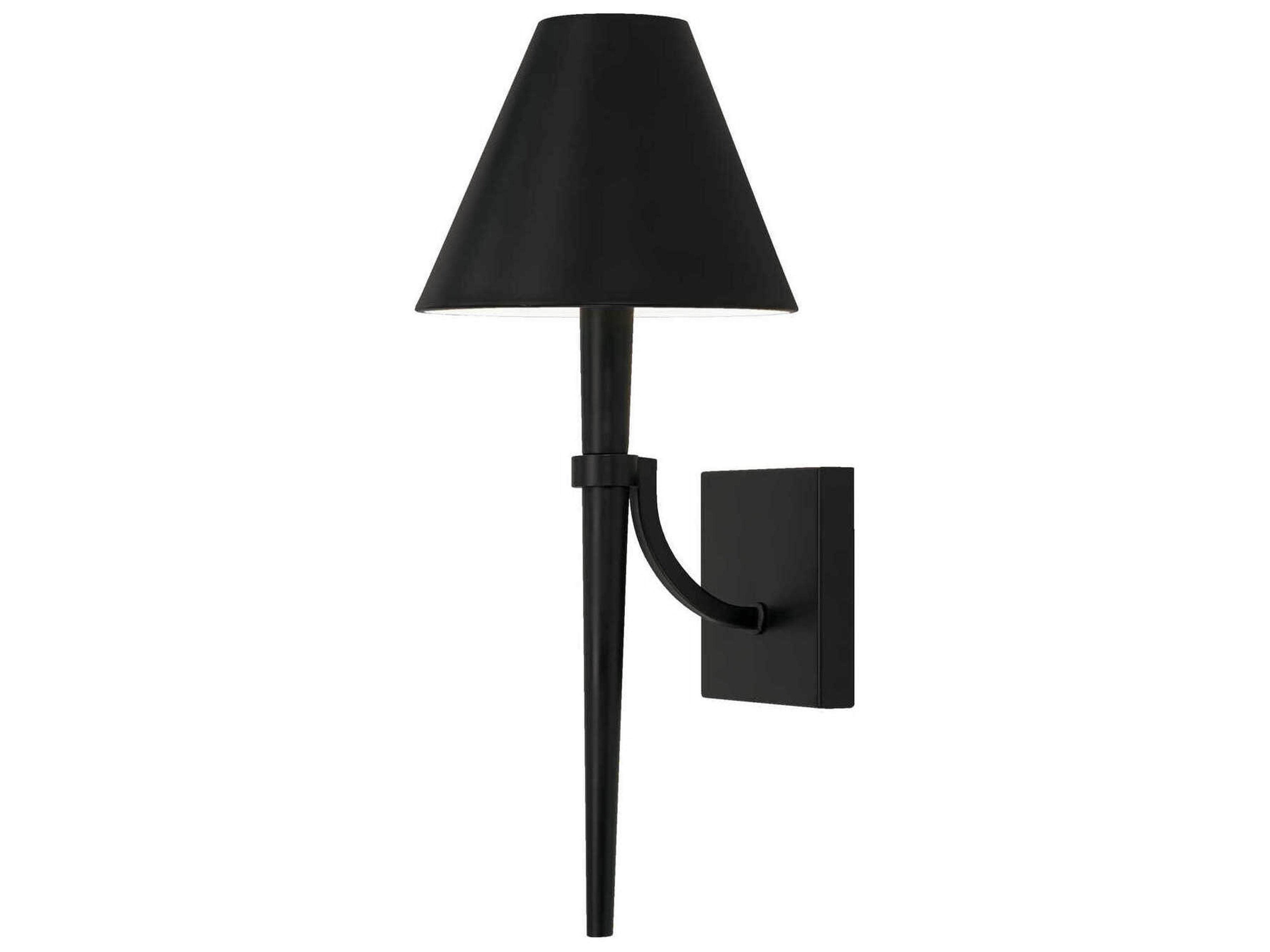 Capital Lighting Holden 1-Light Matte Black Wall Sconce