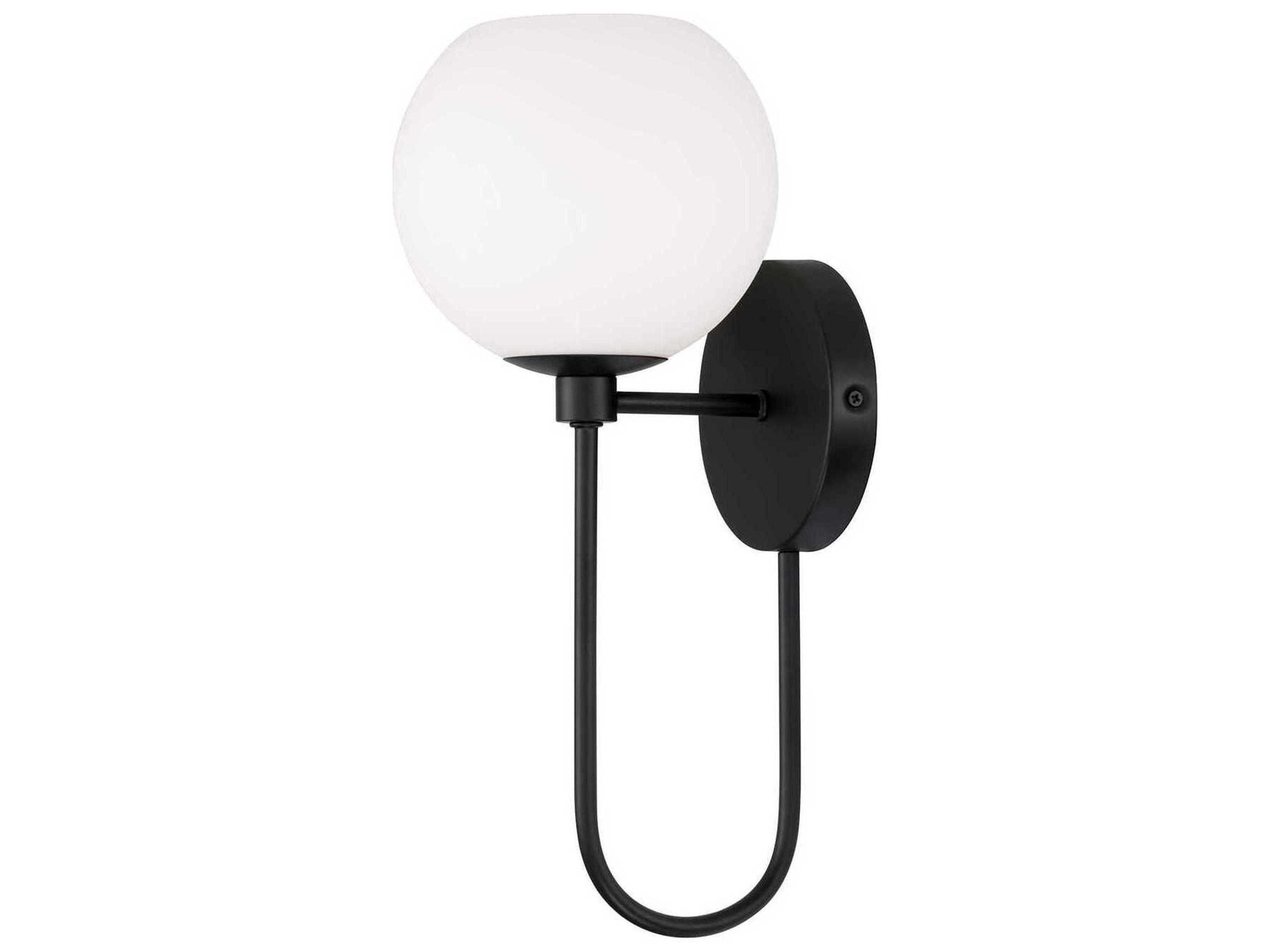 Capital Lighting Ansley 1-Light Matte Black Wall Sconce