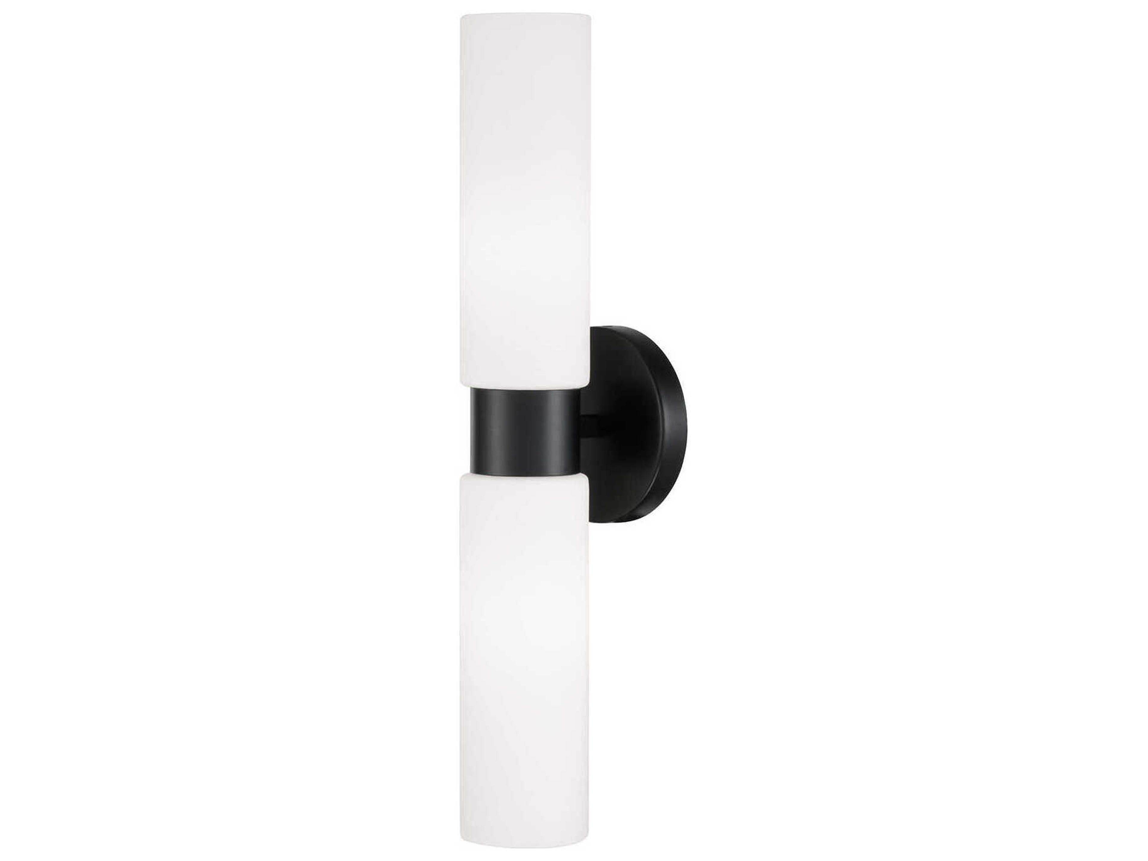 Capital Lighting Theo 2-Light Matte Black Wall Sconce