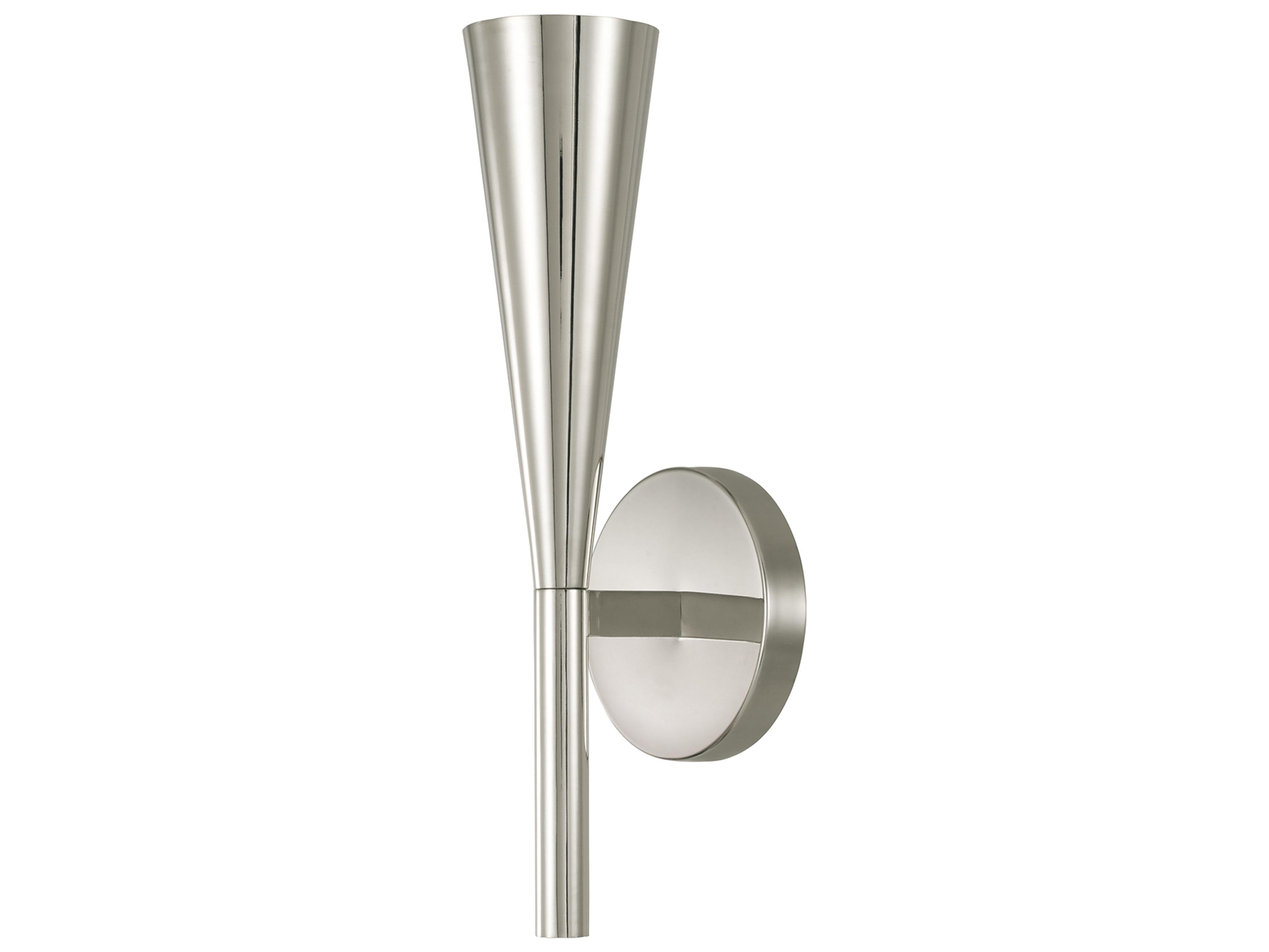 Capital Lighting Levi 1-light Polished Nickel Wall Sconce