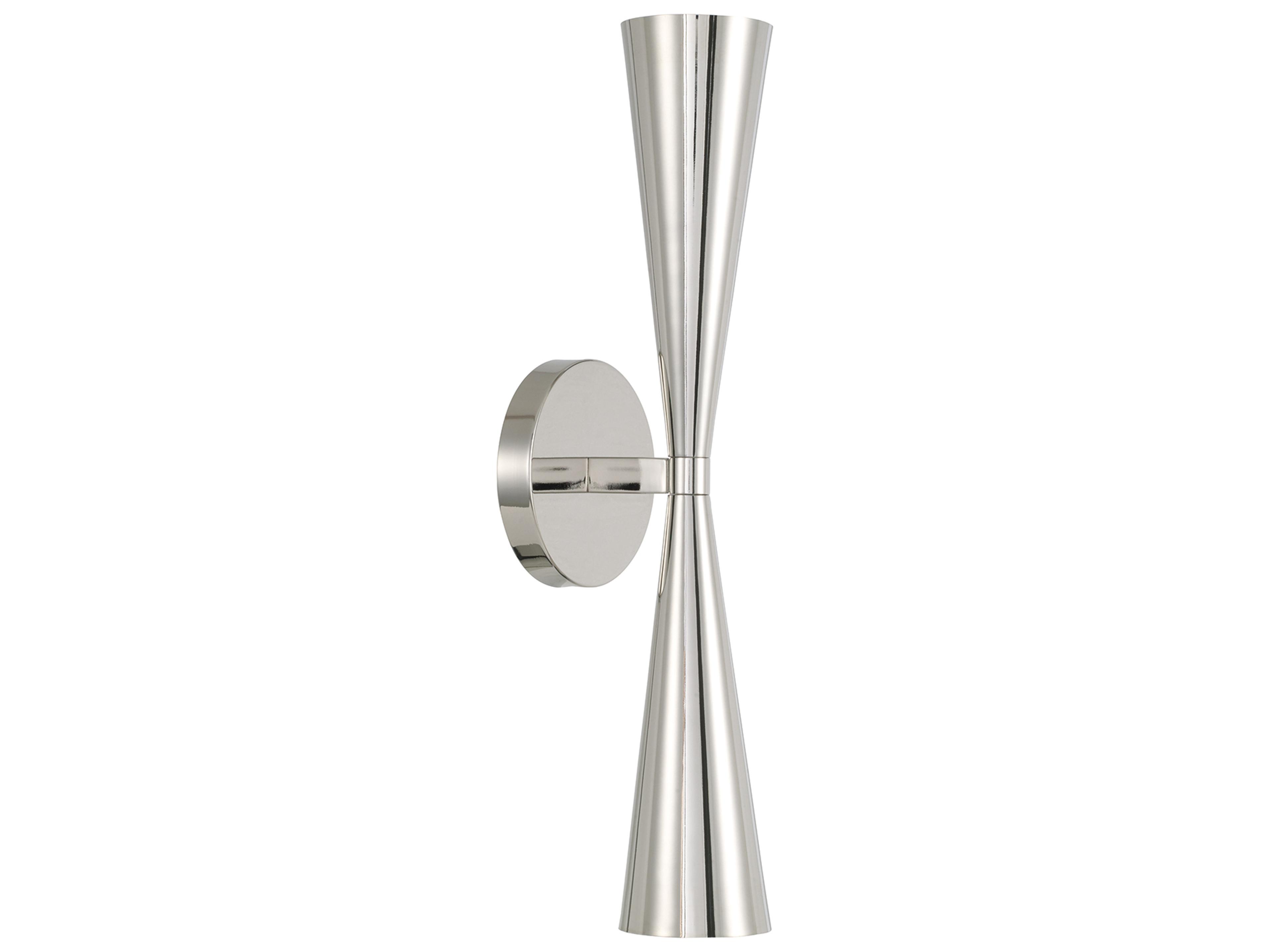 Capital Lighting Levi 2-light Polished Nickel Wall Sconce