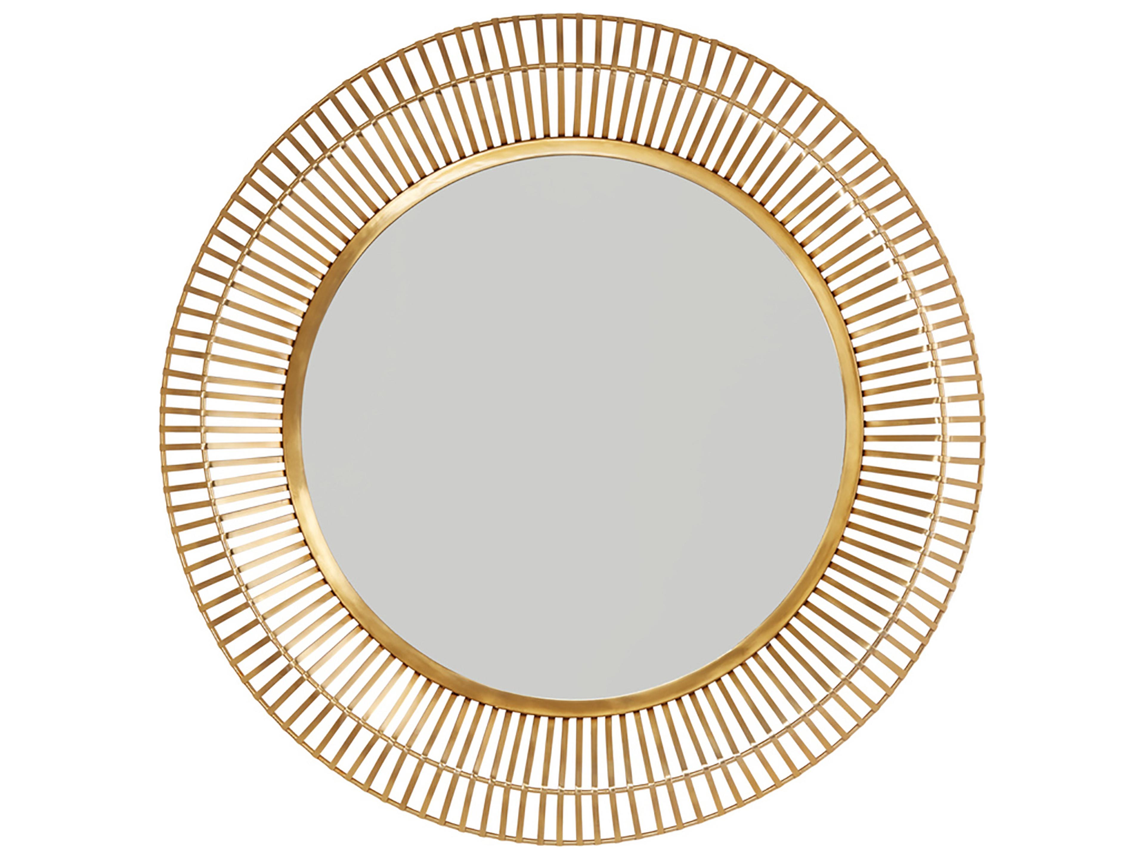 Capital Lighting Matte Brass Round Wall Mirror