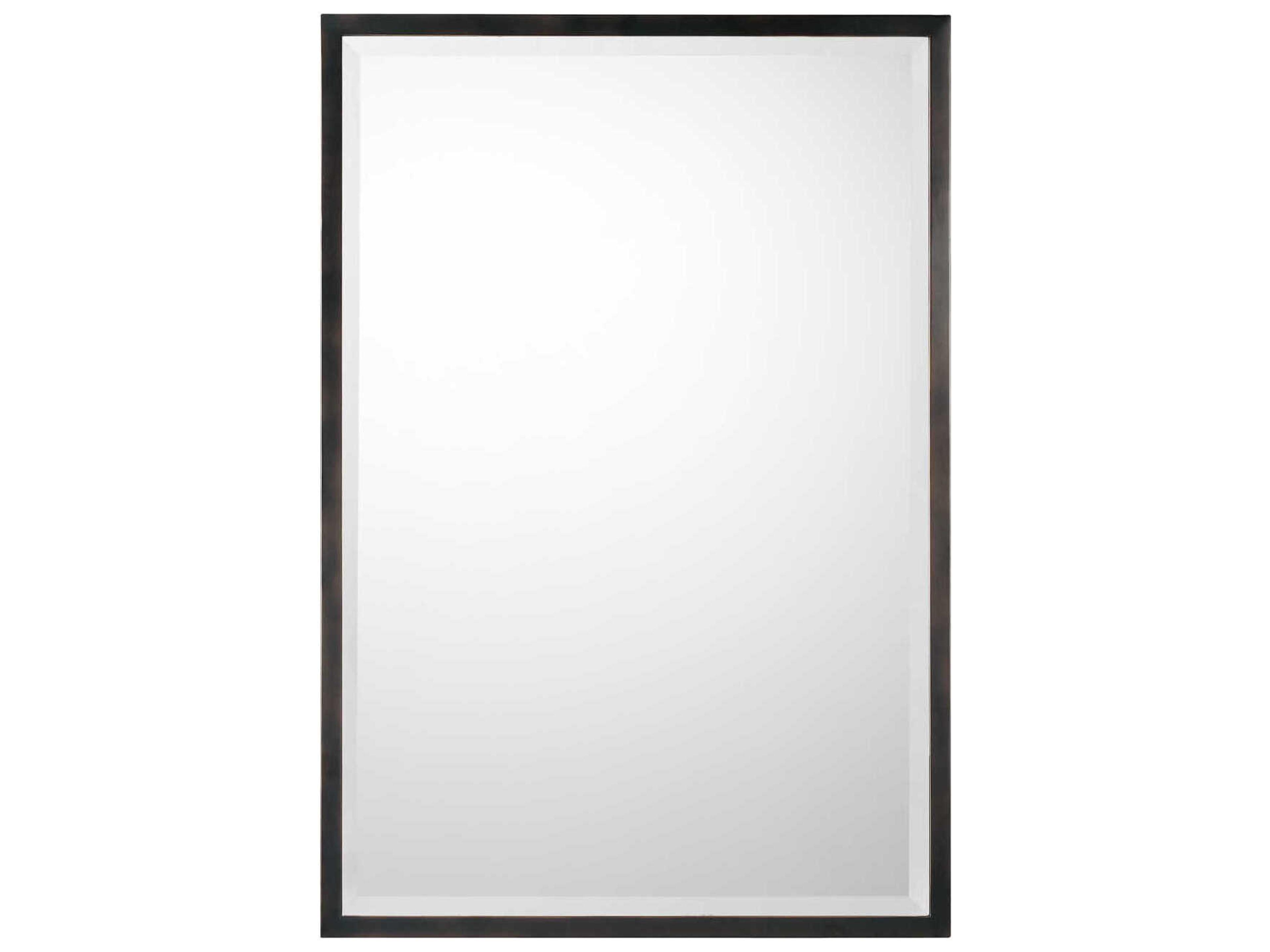 Capital Lighting Matte Black Rectangular Wall Mirror