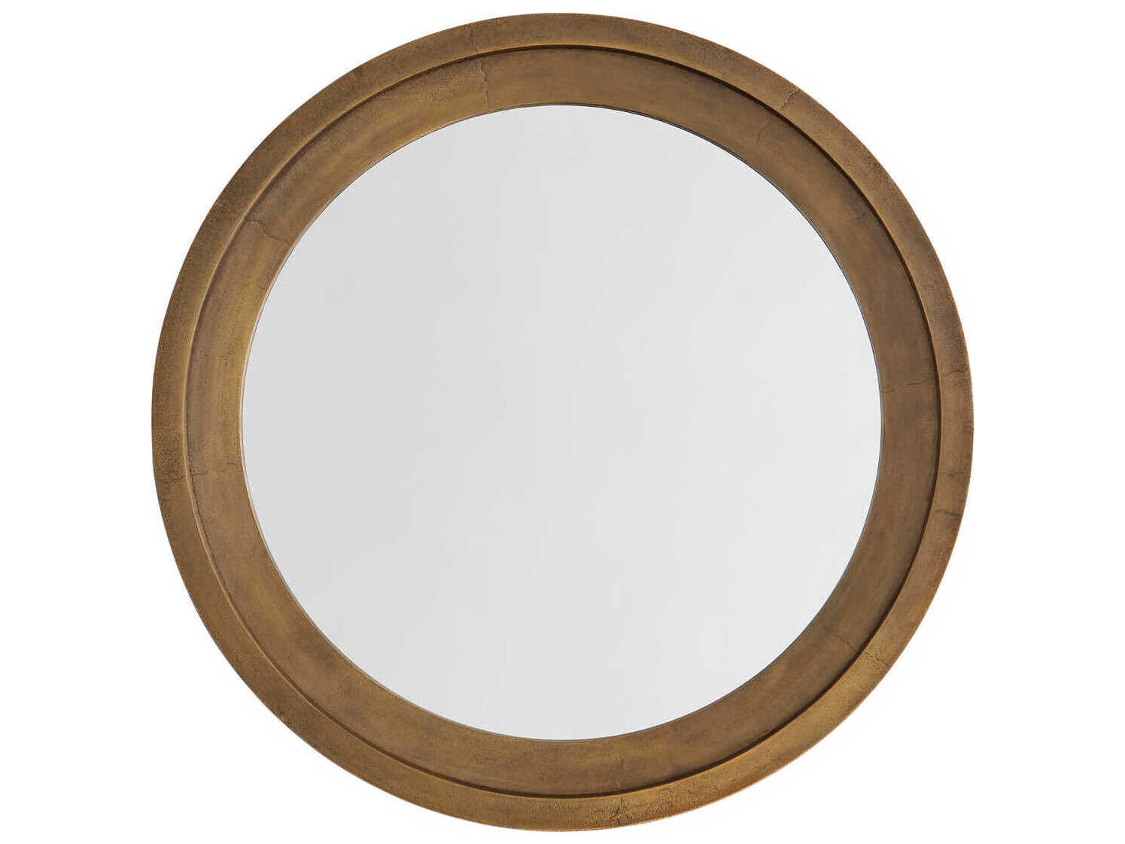Capital Lighting Oxidized Brass Round Wall Mirror