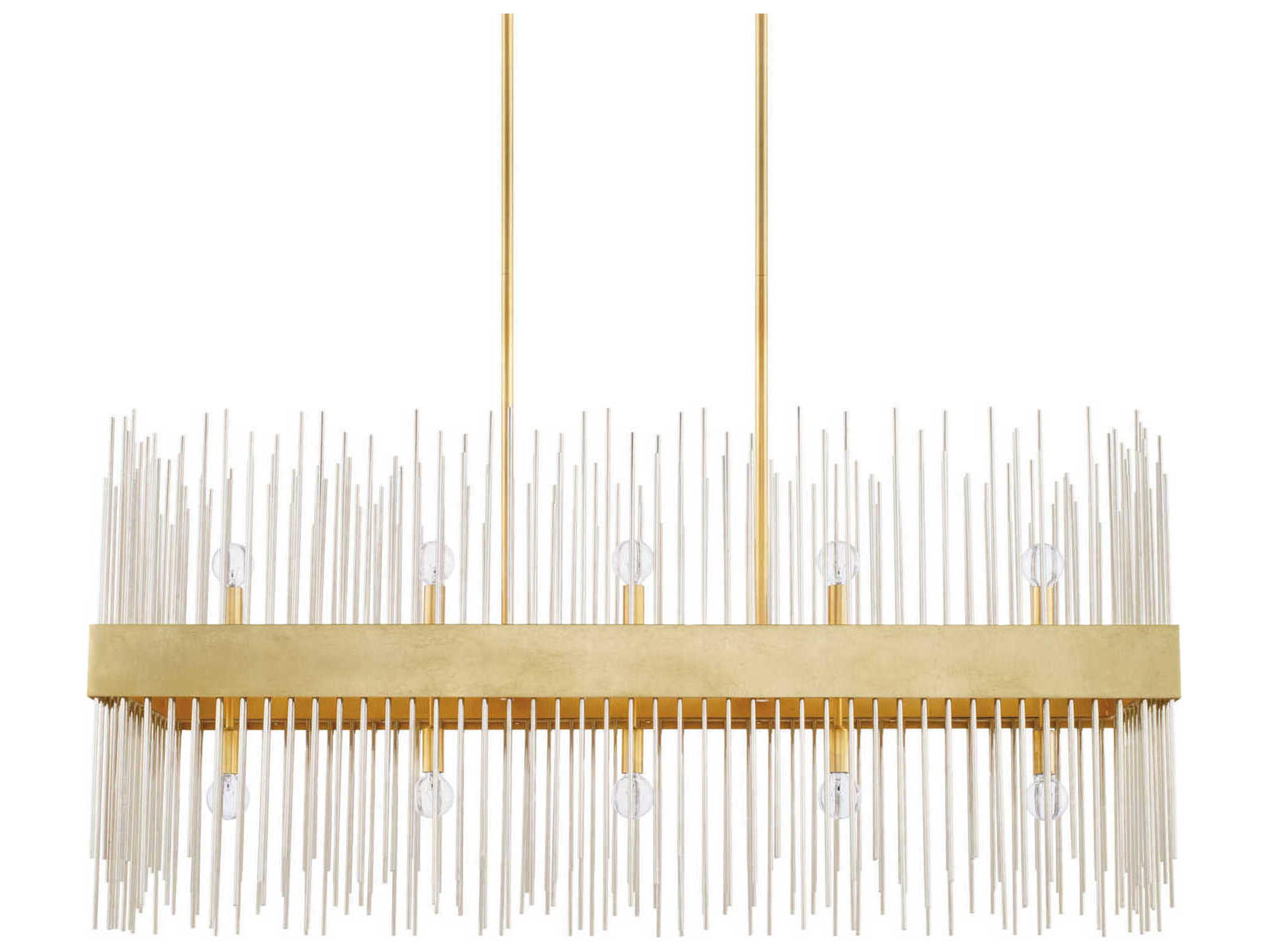 Capital Lighting Lena 10-Light Fire And Ice Gold Island Pendant