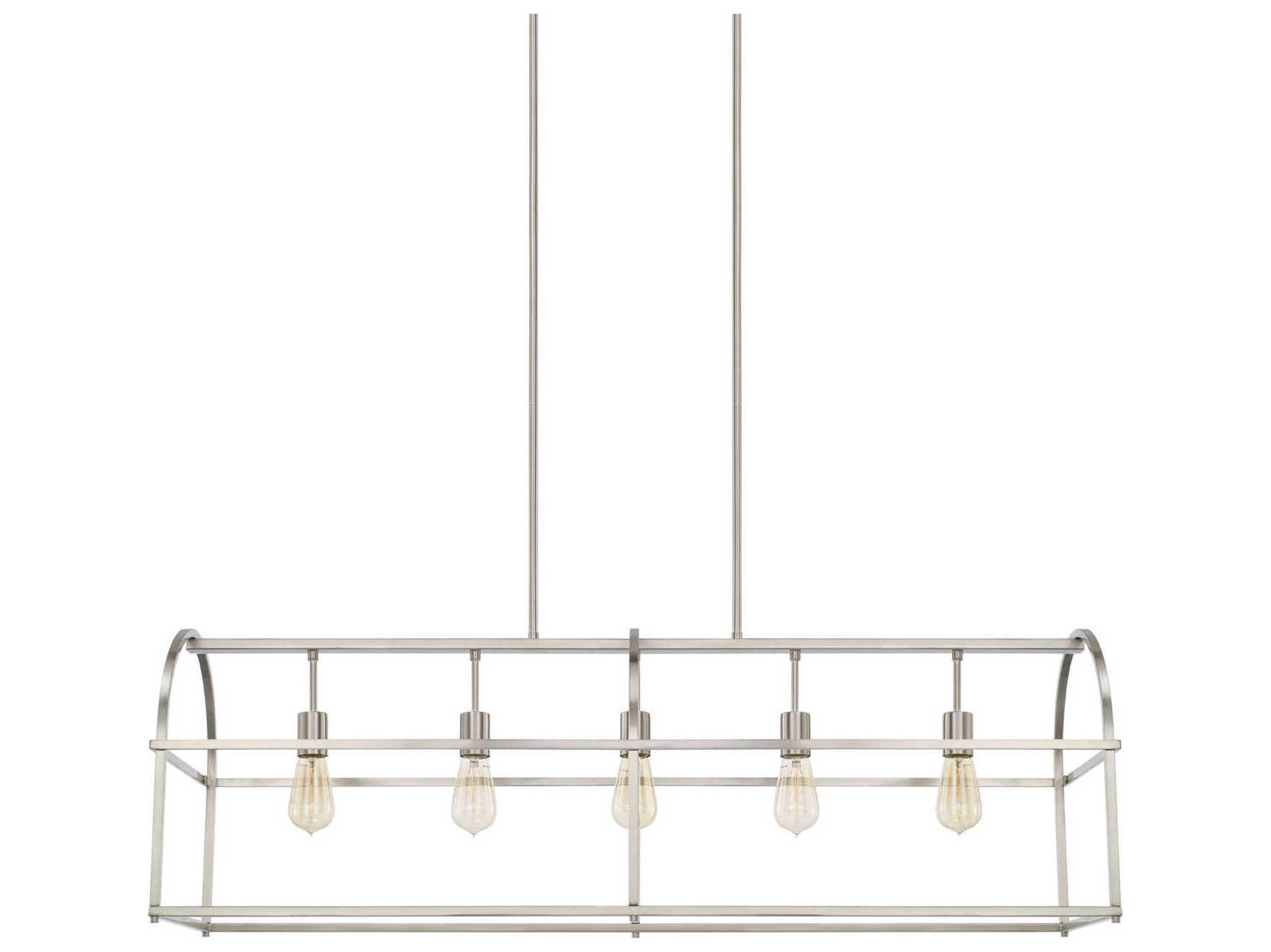 Capital Lighting Aubrey 5-Light Brushed Nickel Island Pendant