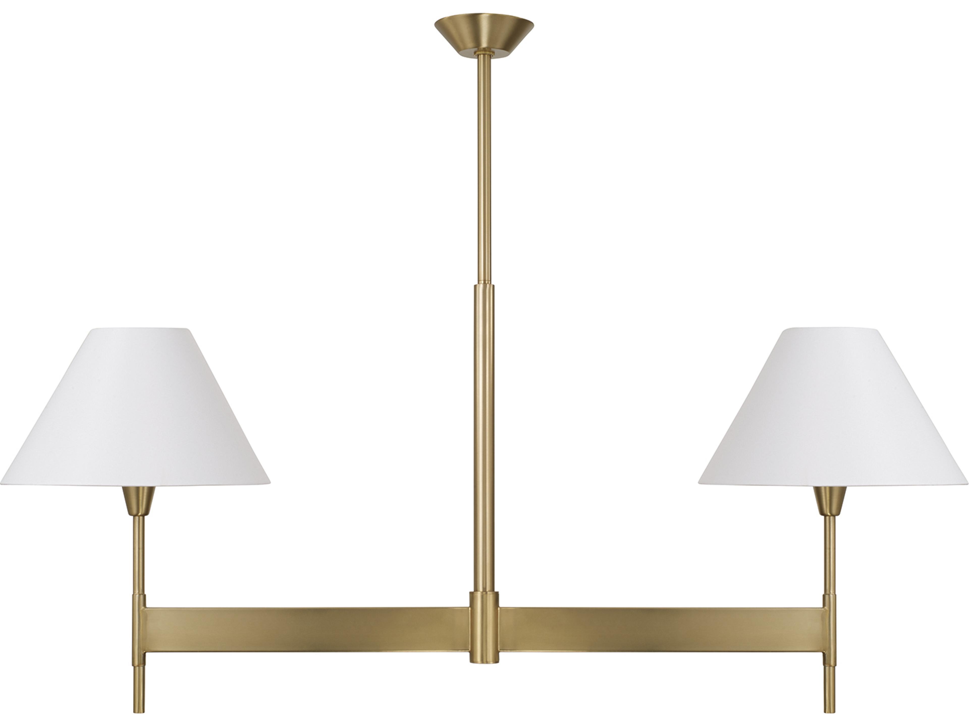 Capital Lighting Leland 2-light Aged Brass Linear Island Pendant