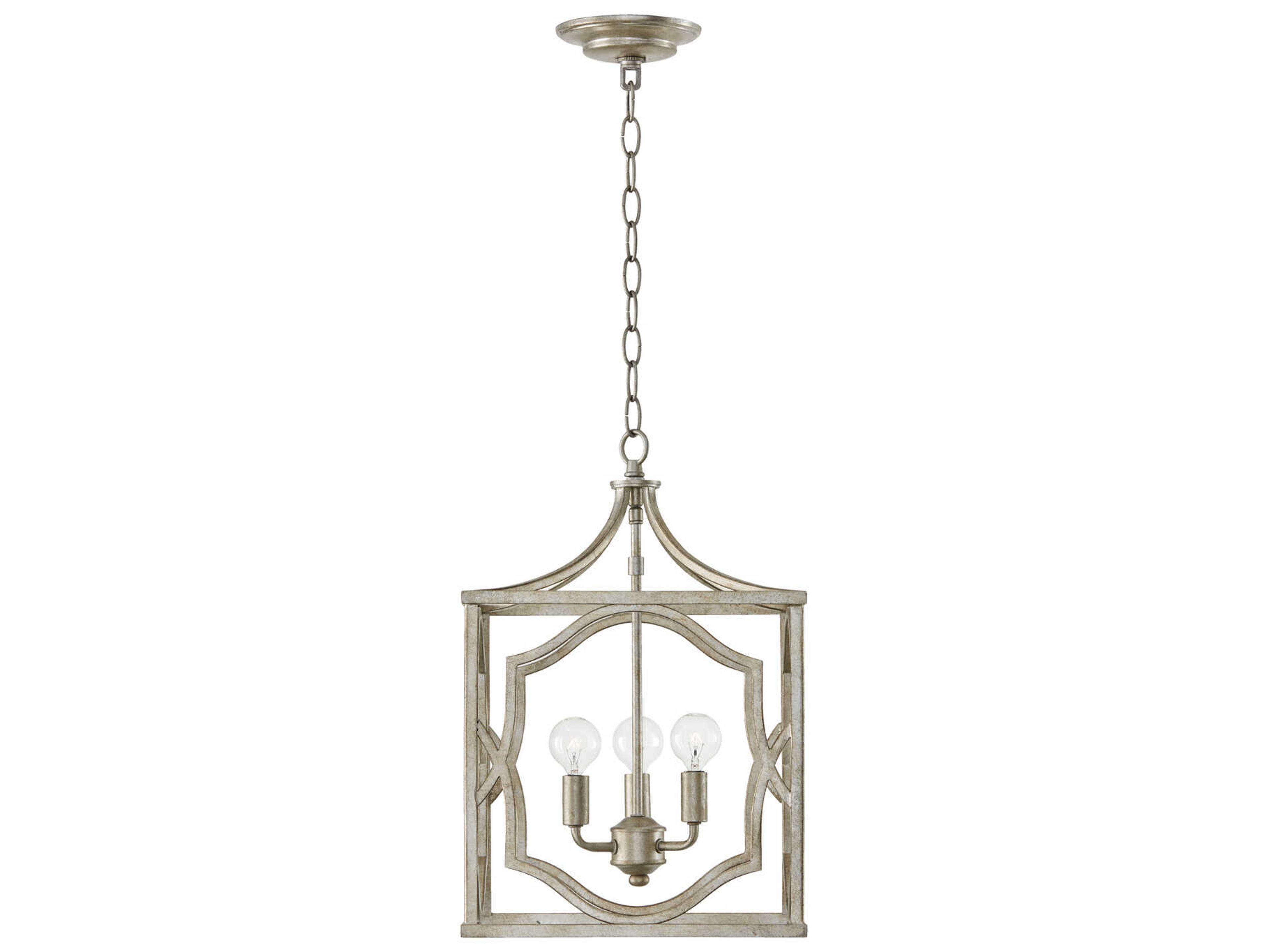 Capital Lighting Blakely 3-Light Antique Silver Mini Pendant
