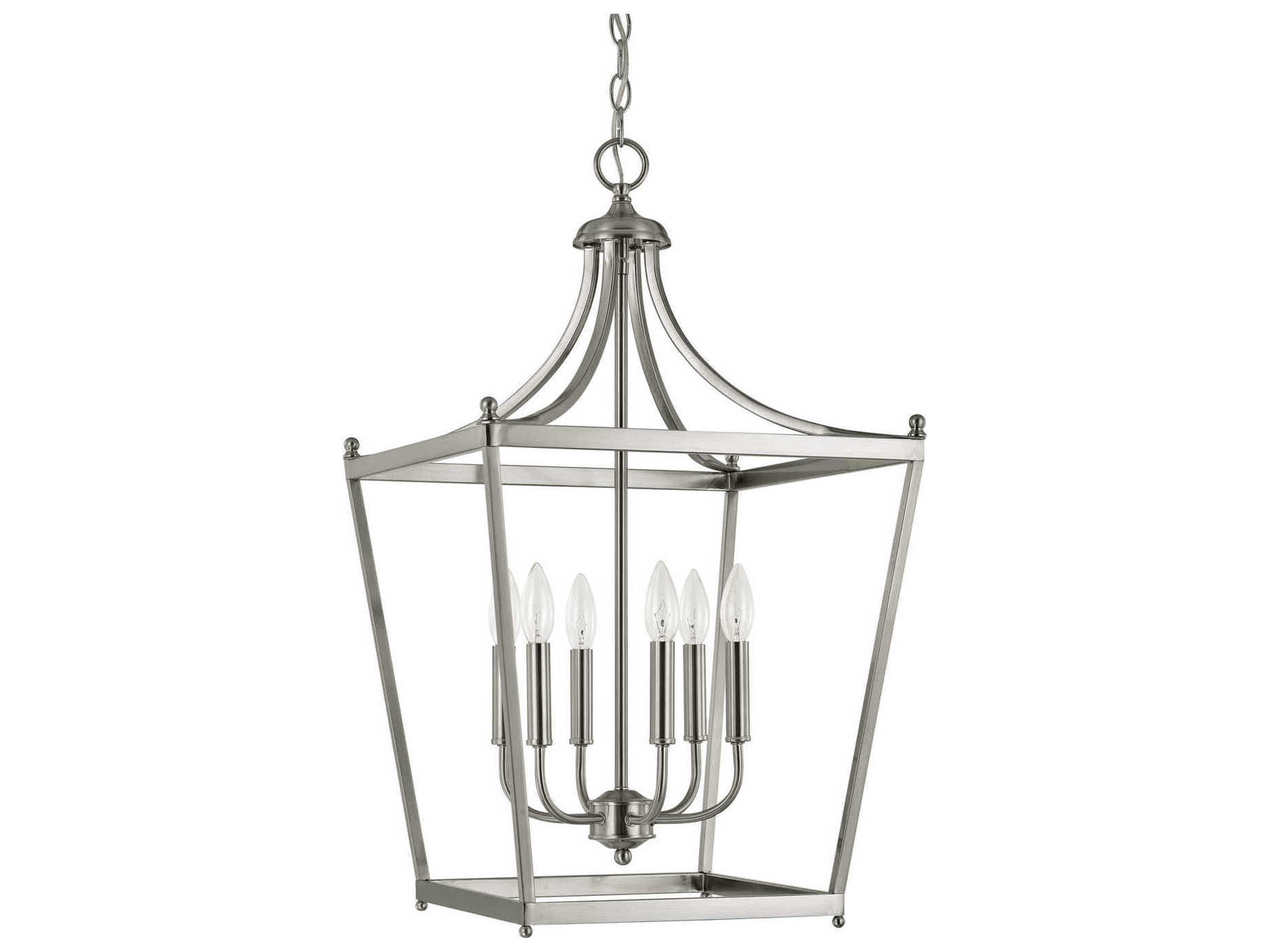Capital Lighting Stanton 6-Light Brushed Nickel Candelabra Chandelier