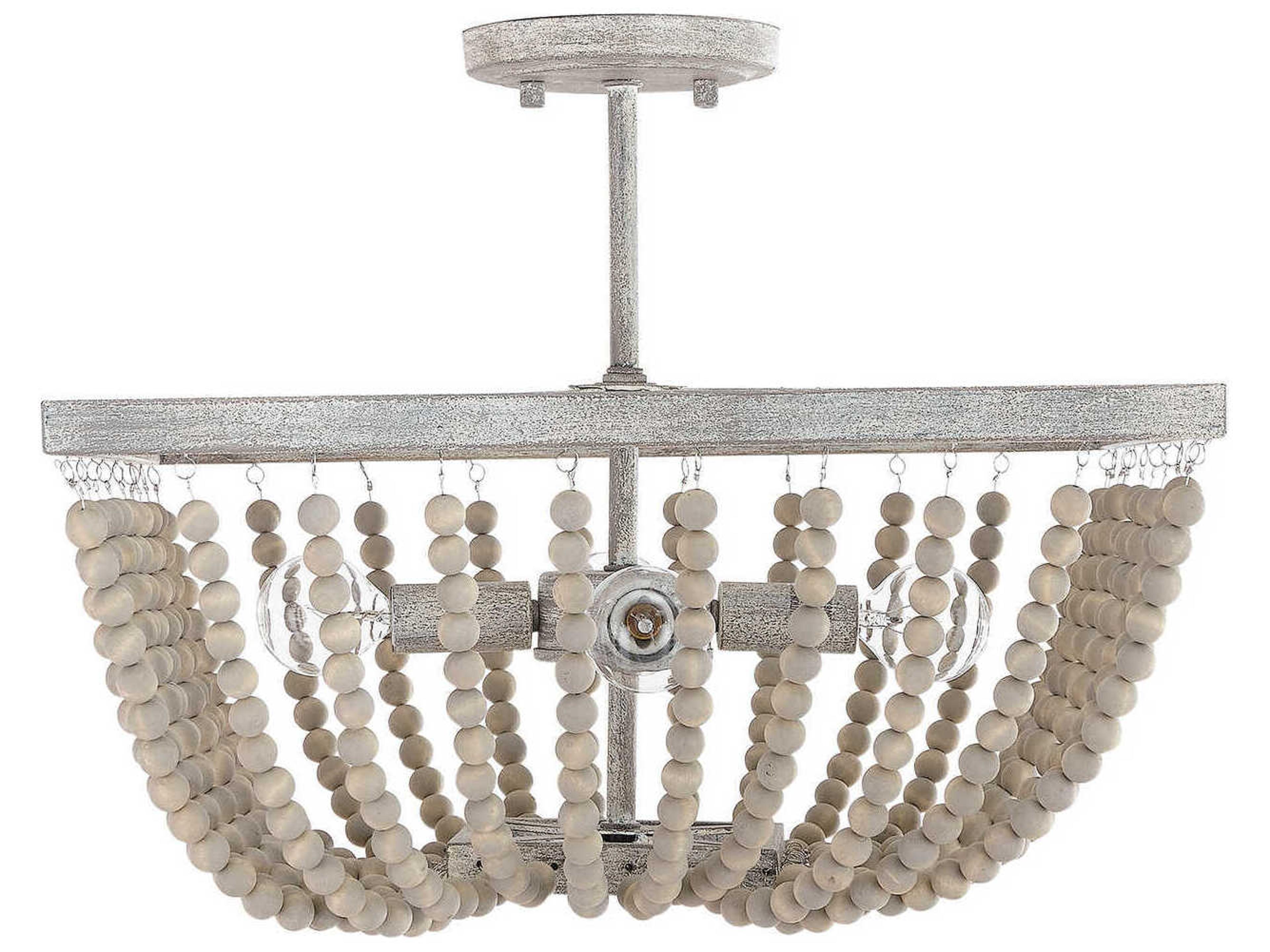 Capital Lighting Sarah 4-Light Mystic Sand Gray Bowl Semi Flush Mount