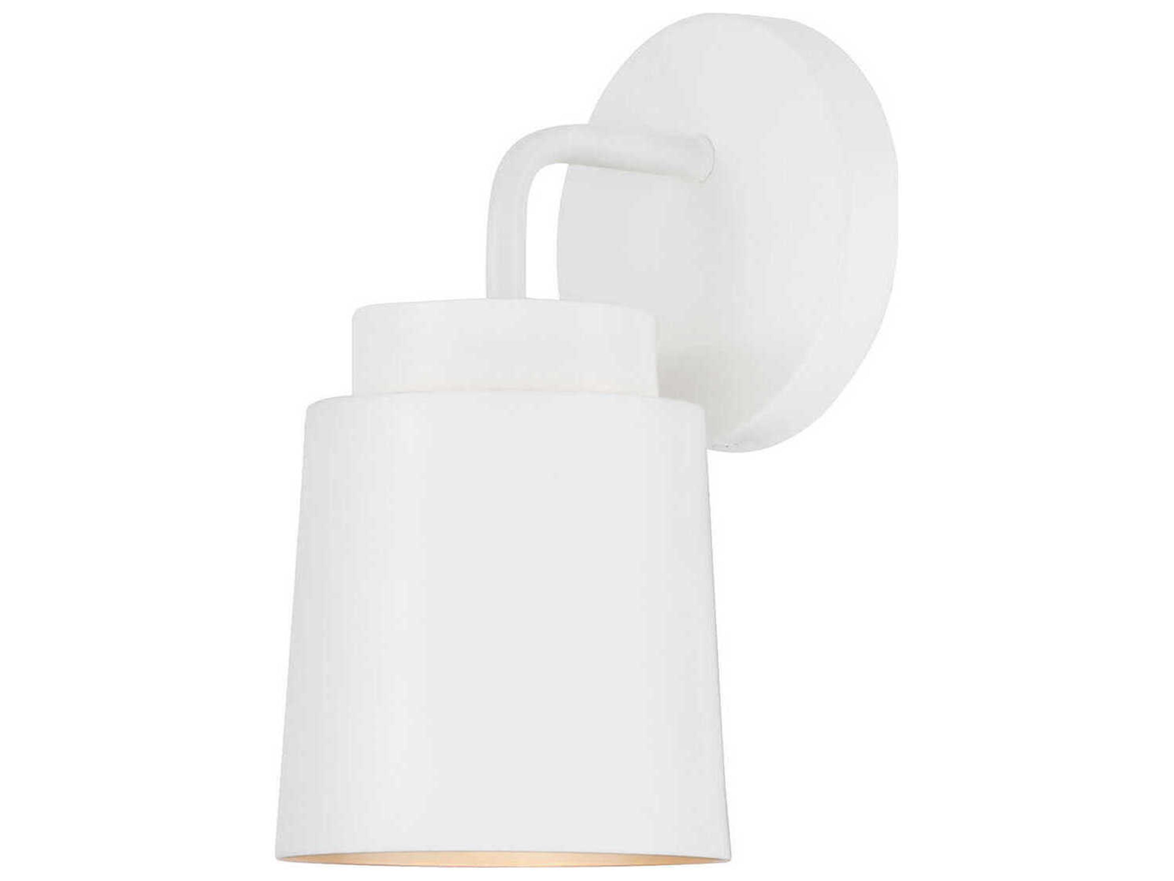 Capital Lighting Pratt 1-Light Matte White Wall Sconce