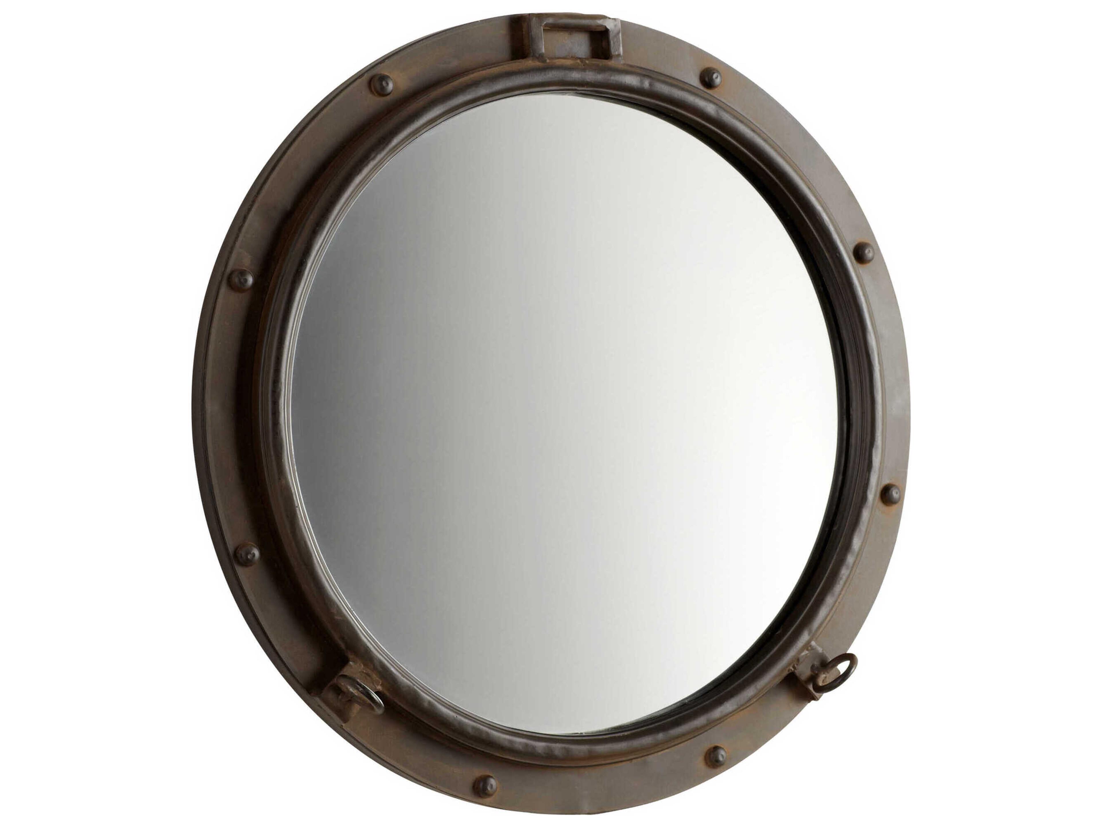 Cyan Design Porto Rustic Bronze Round Wall Mirror