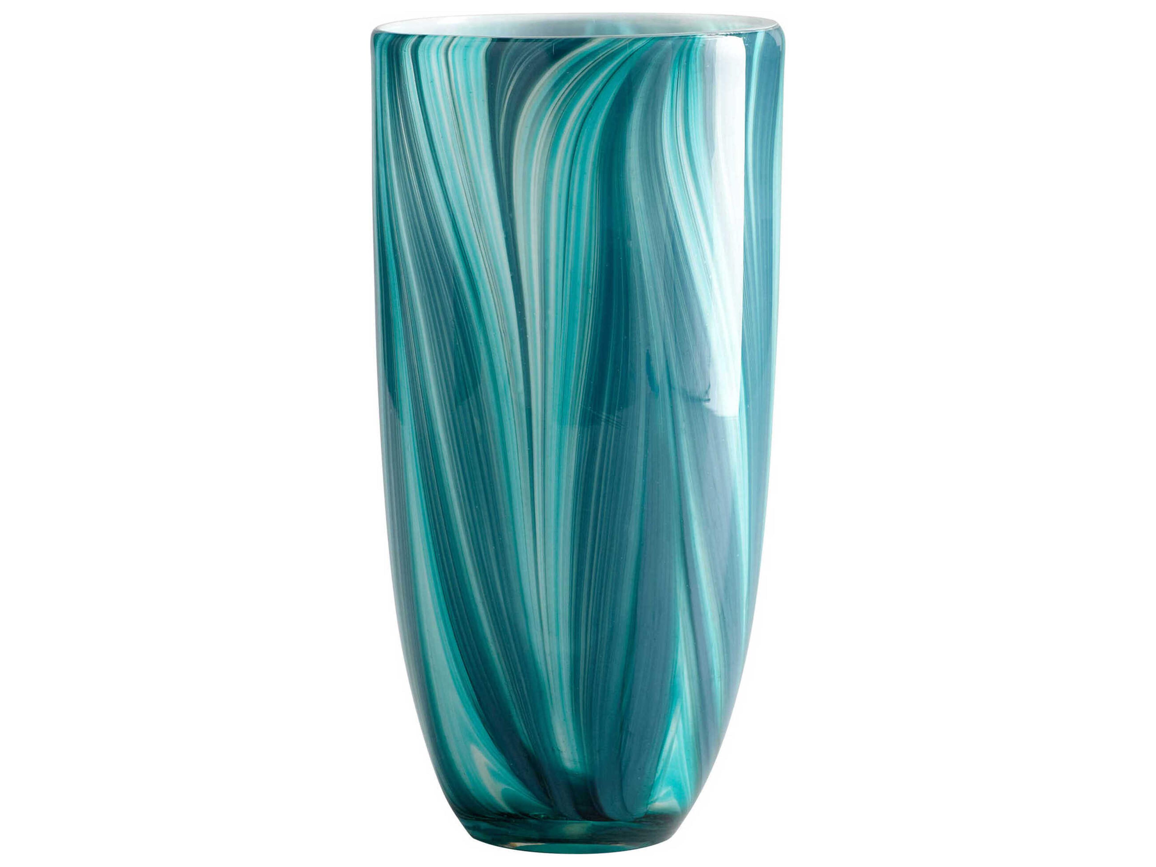 Cyan Design Turquoise Blue Turin Vase