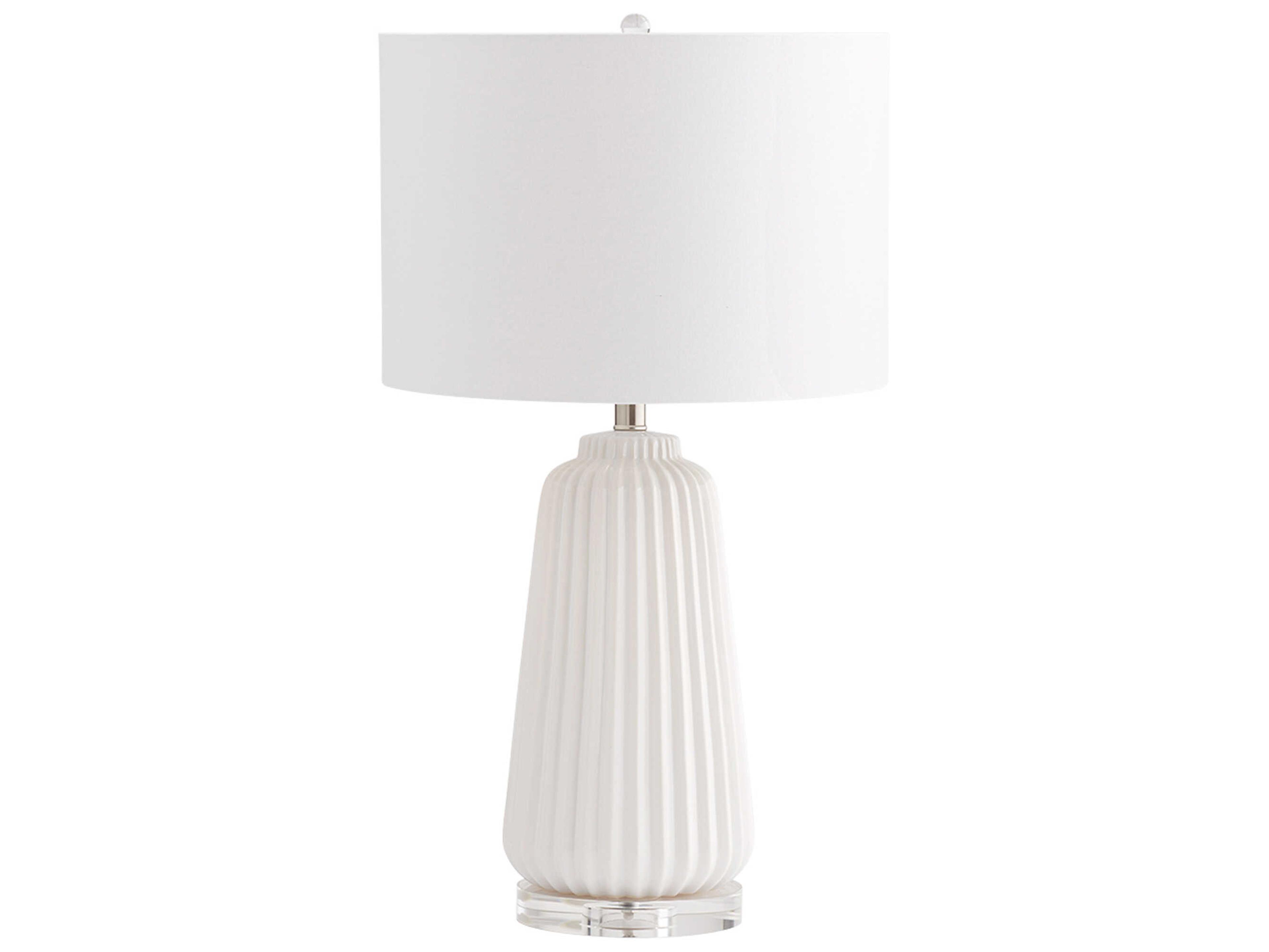 Cyan Design Delphine White Linen Lining Buffet Lamp