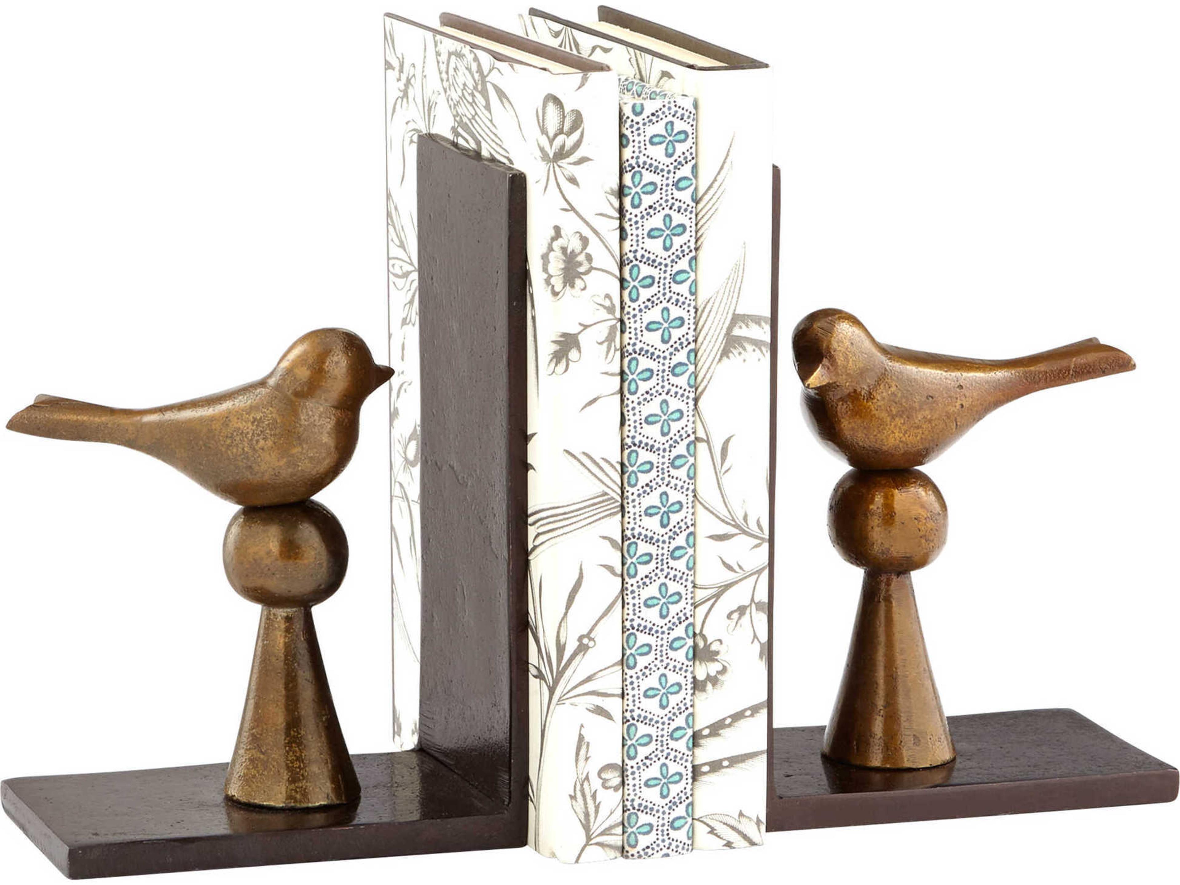 Cyan Design Antique Brass Birds and Books