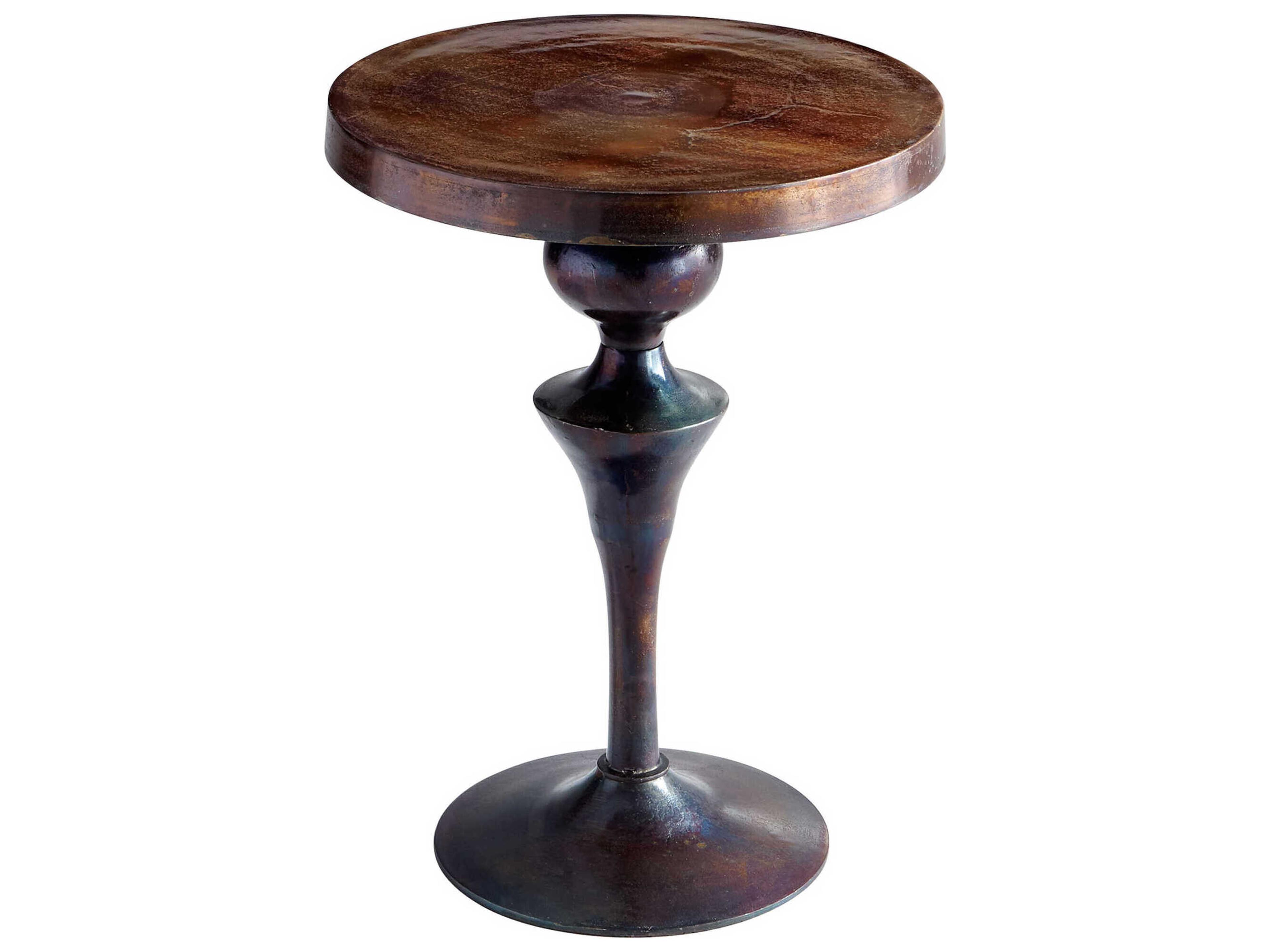Cyan Design Gully Round Metal End Table
