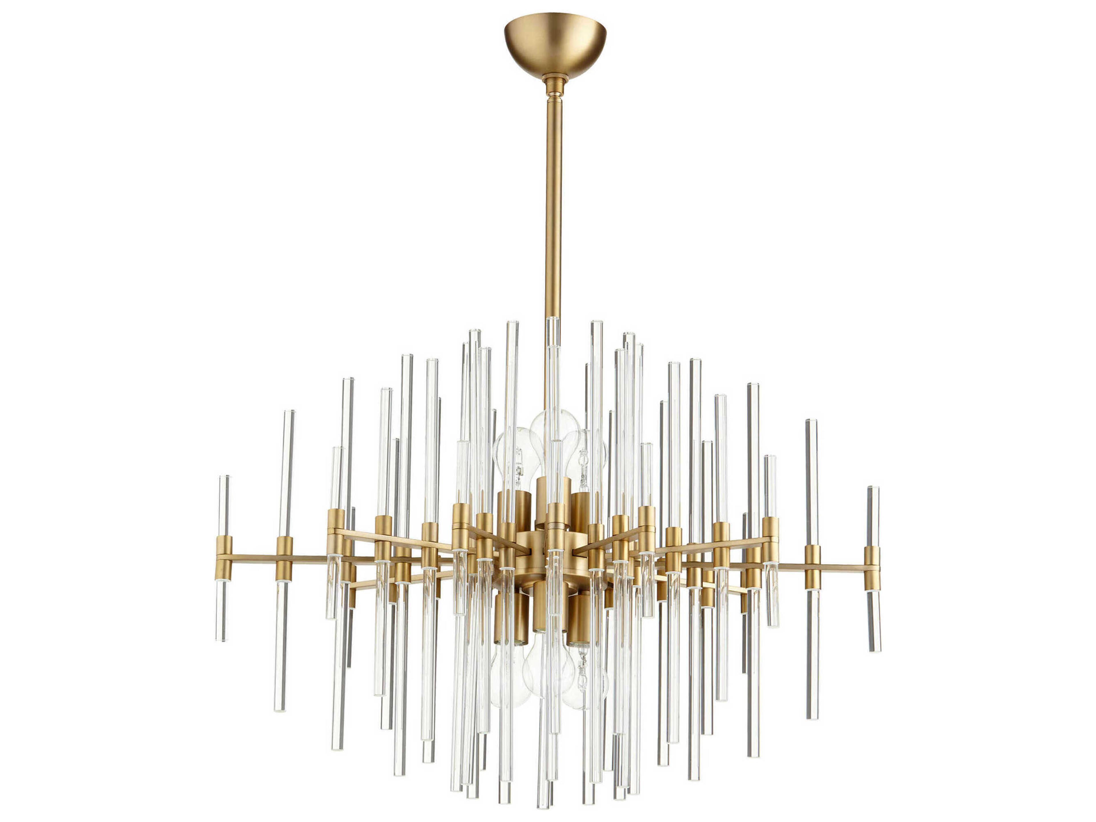 Cyan Design Quebec 6-Light Aged Brass Linear Island Pendant