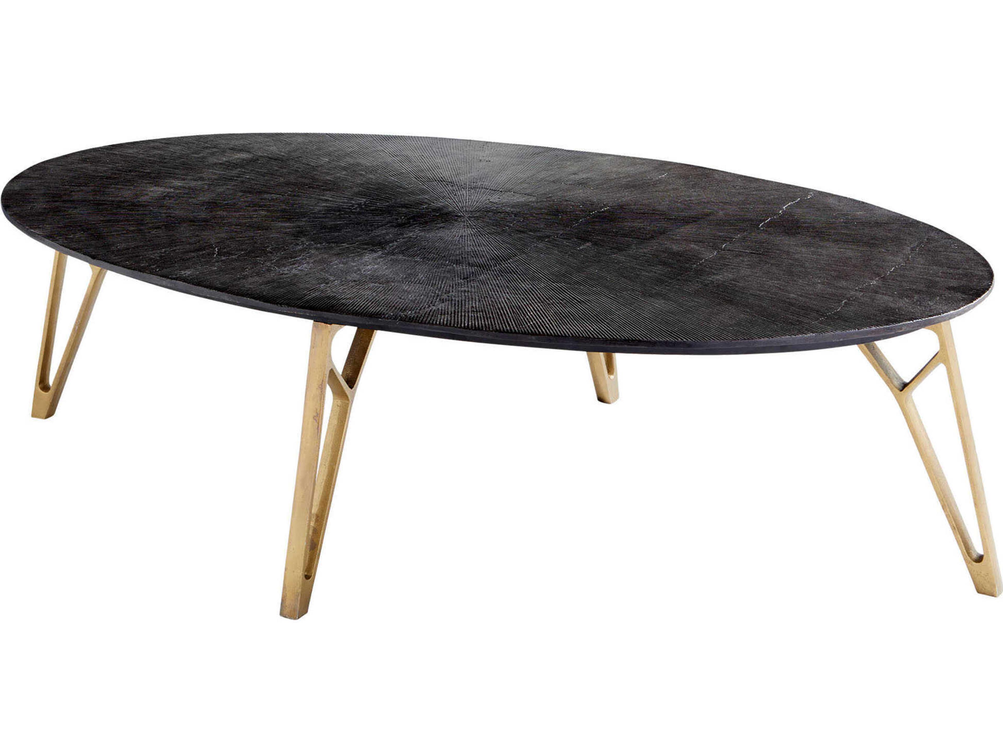 Cyan Design Quartette Oval Metal Coffee Table