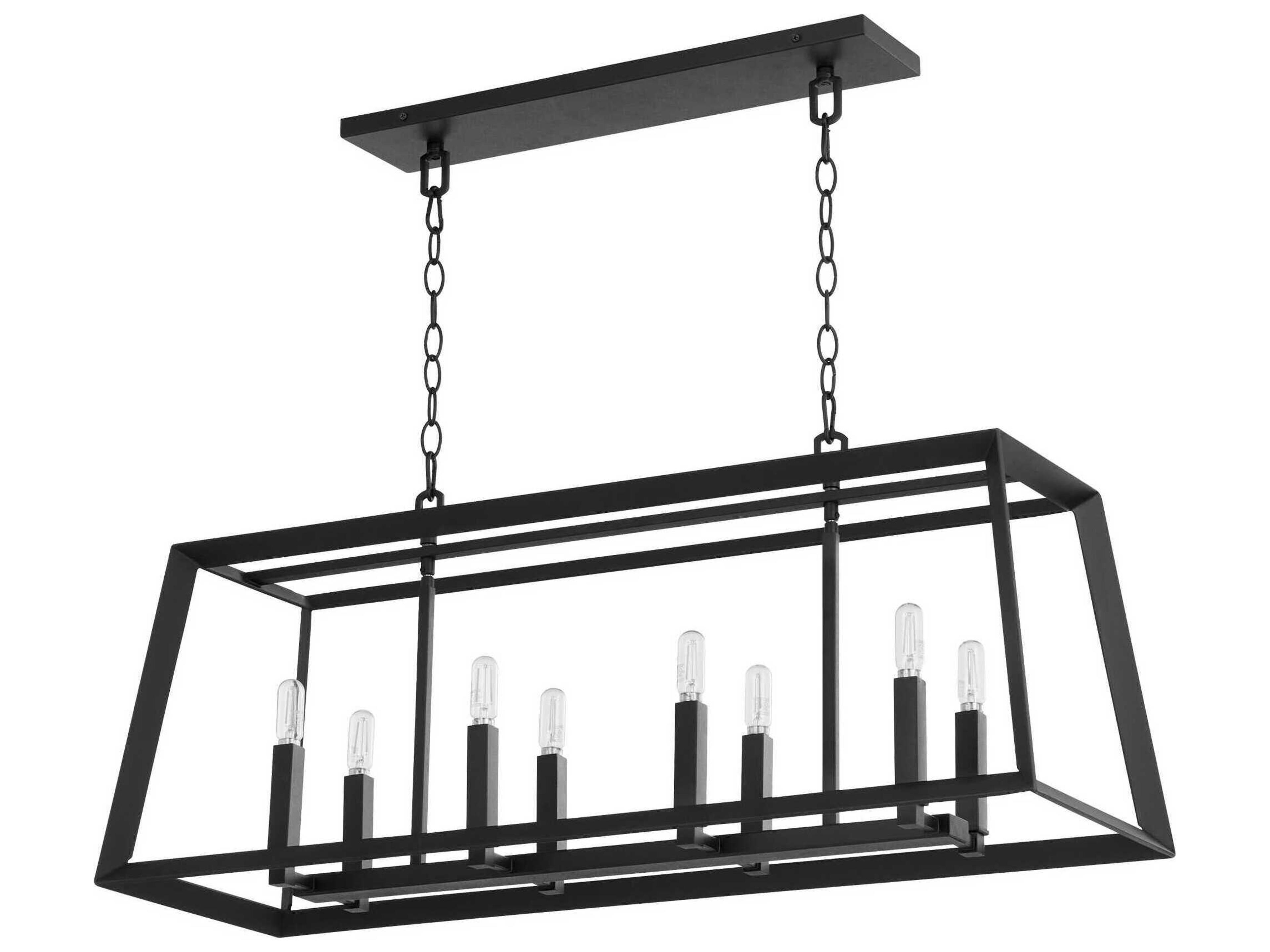 Cyan Design Hyperion 8-Light Noir Black Island Pendant