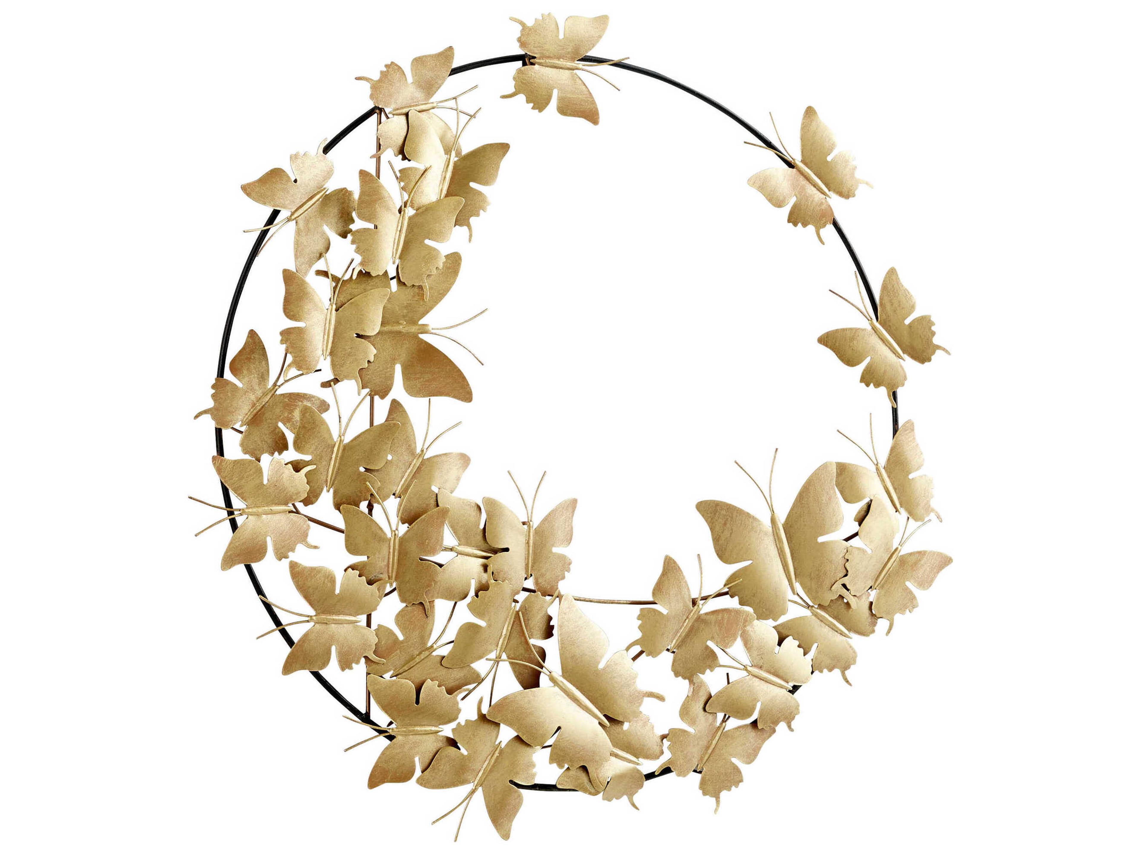 Cyan Design Caesar Gold / Black Metal Wall Art